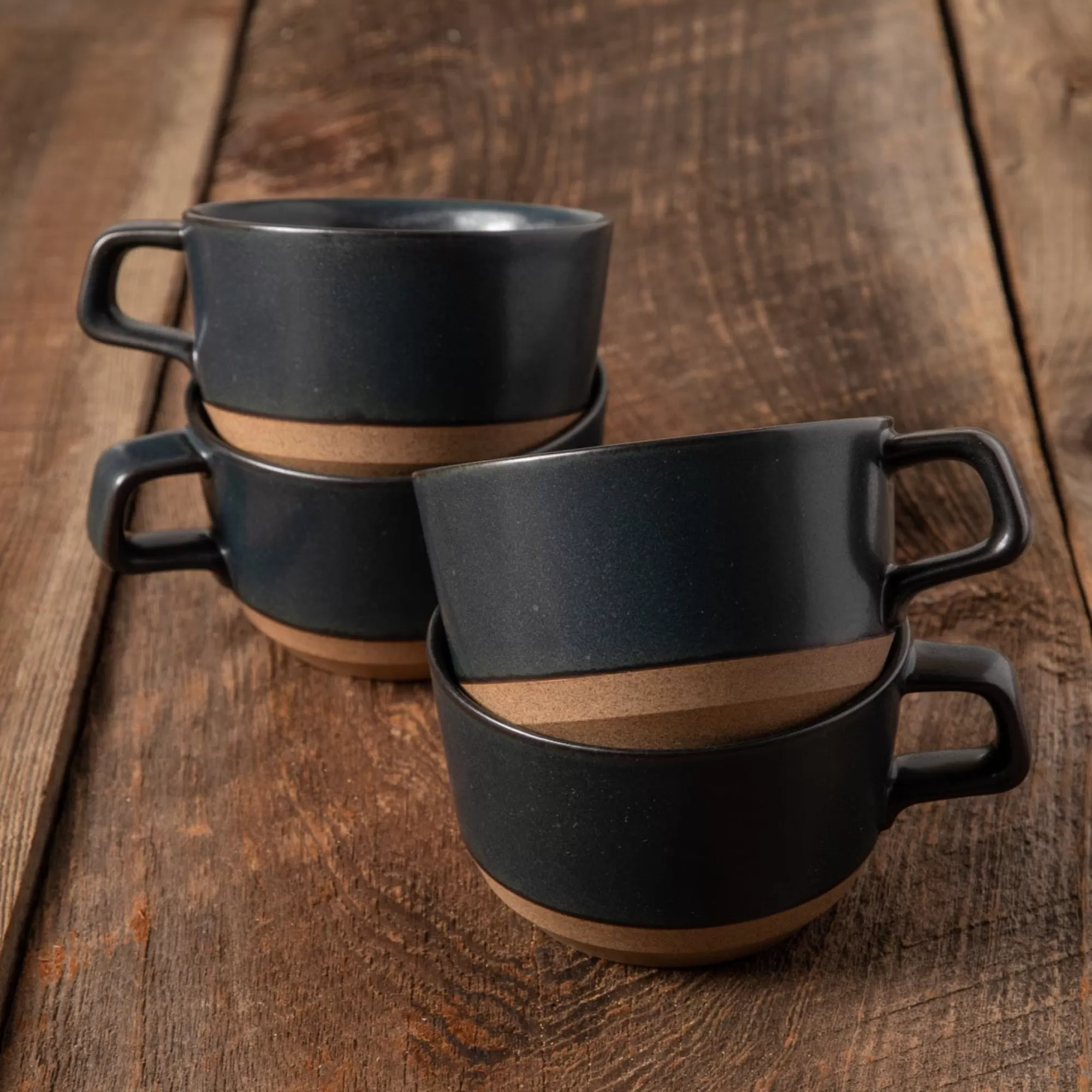 Outlet Be Home Naoshima Mug, Black, Set of 4