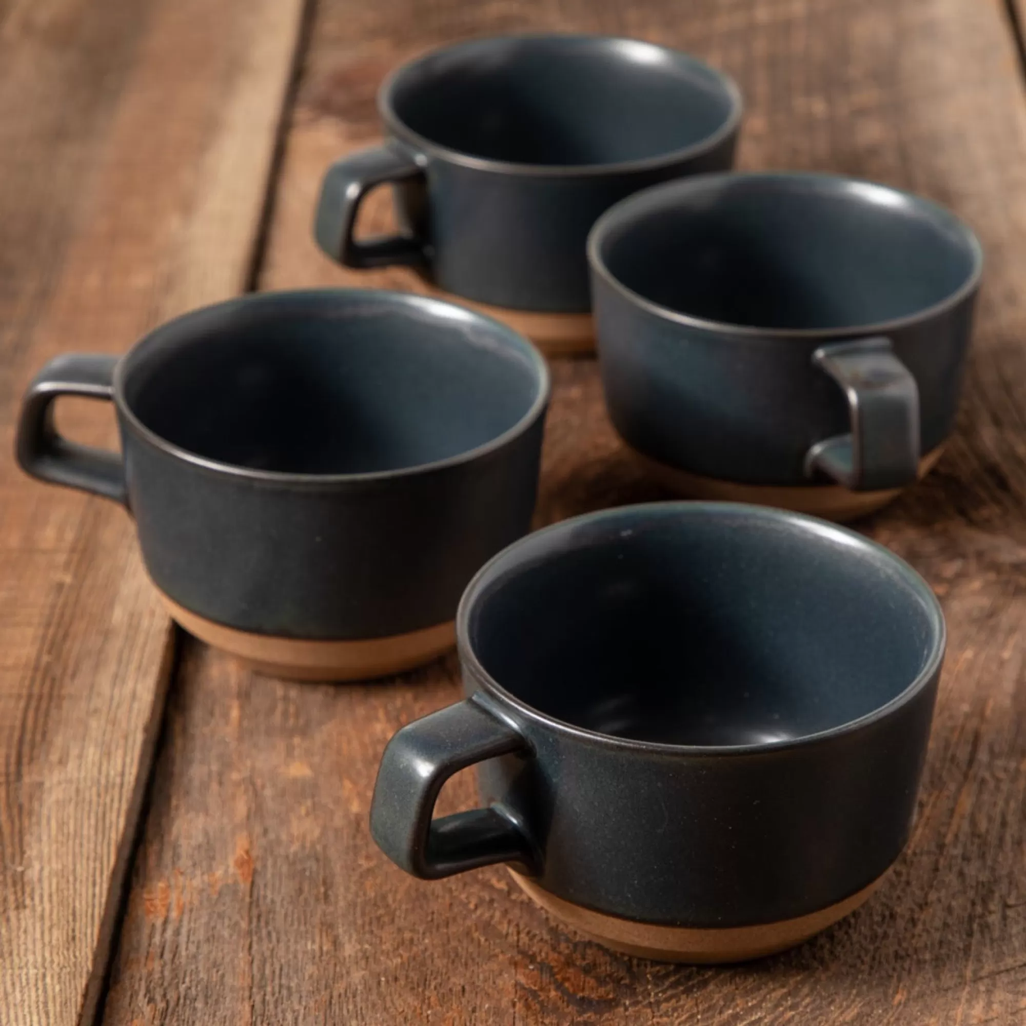 Outlet Be Home Naoshima Mug, Black, Set of 4