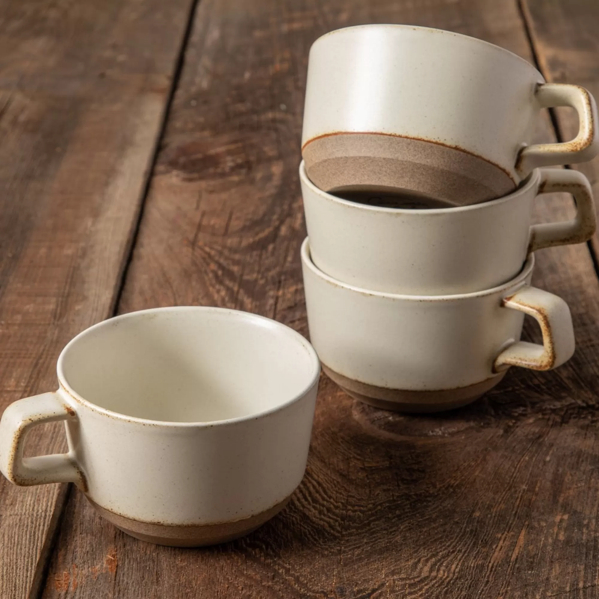 Outlet Be Home Naoshima Mug, White, Set of 4
