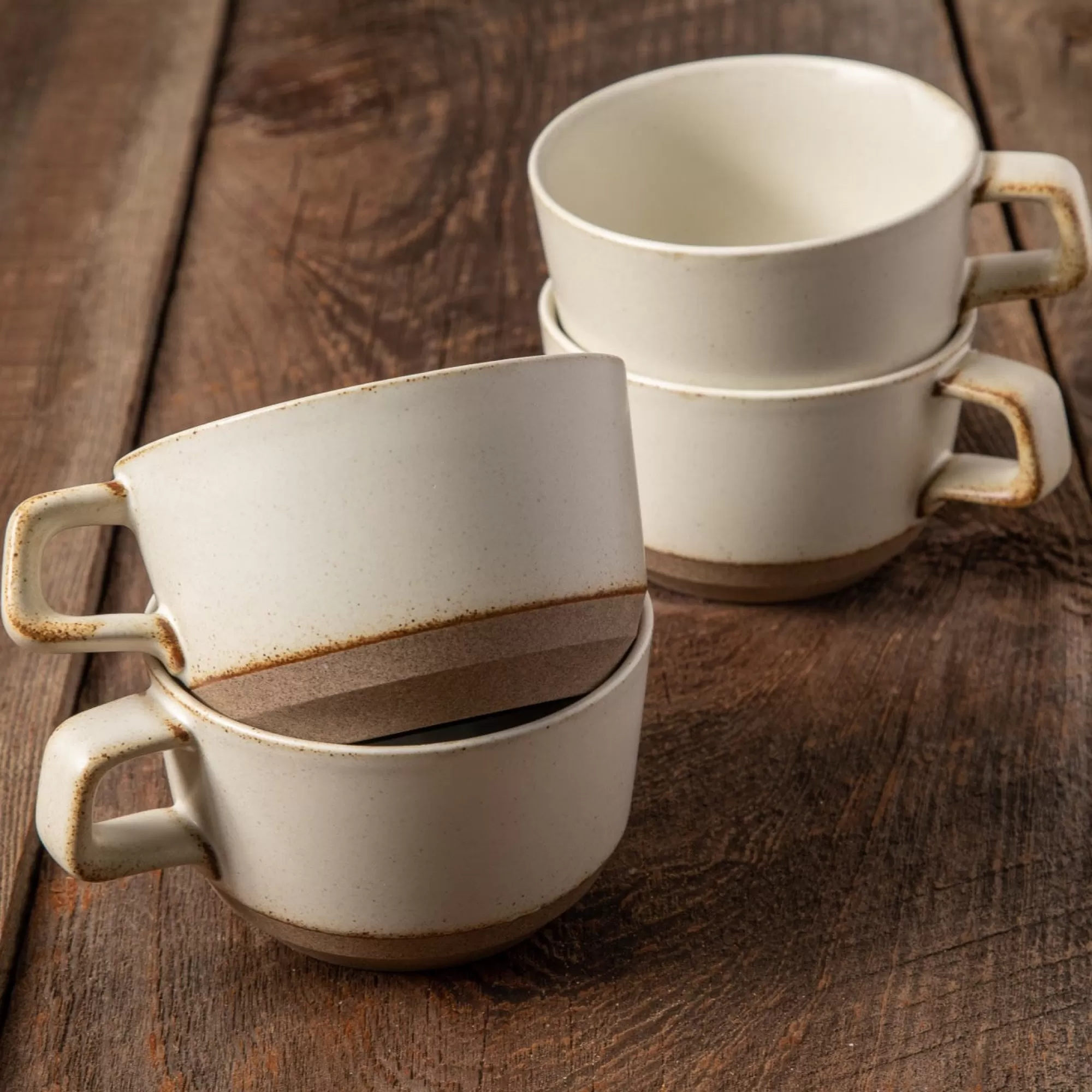 Outlet Be Home Naoshima Mug, White, Set of 4
