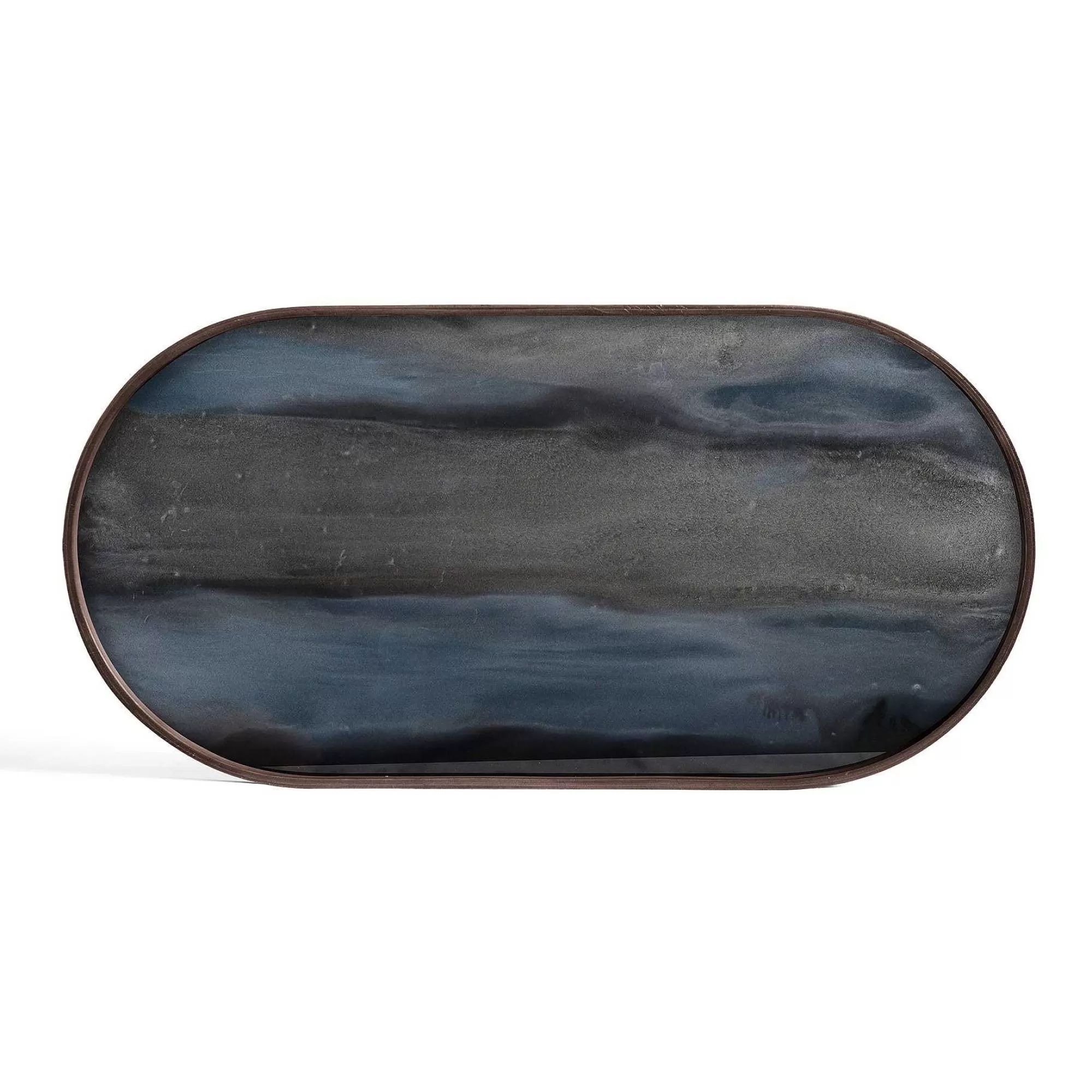 Be Home Trays<Oblong Graphite Glass Organic Tray