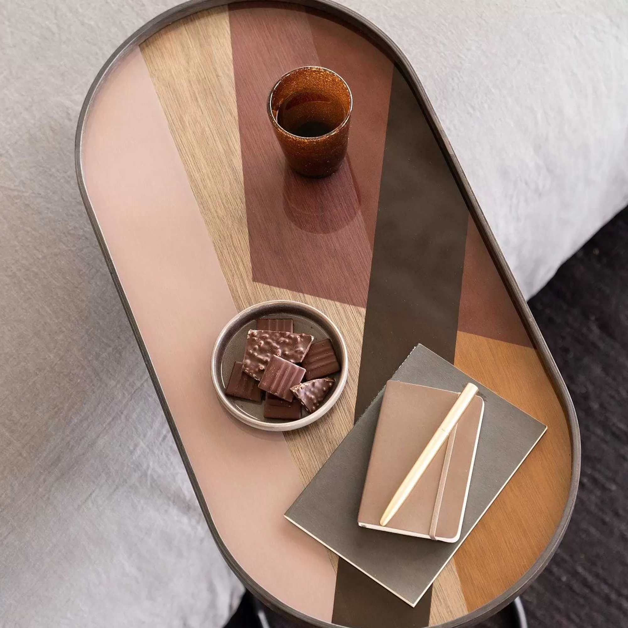 Be Home Trays<Oblong Pinot Glass Angle Tray, Medium