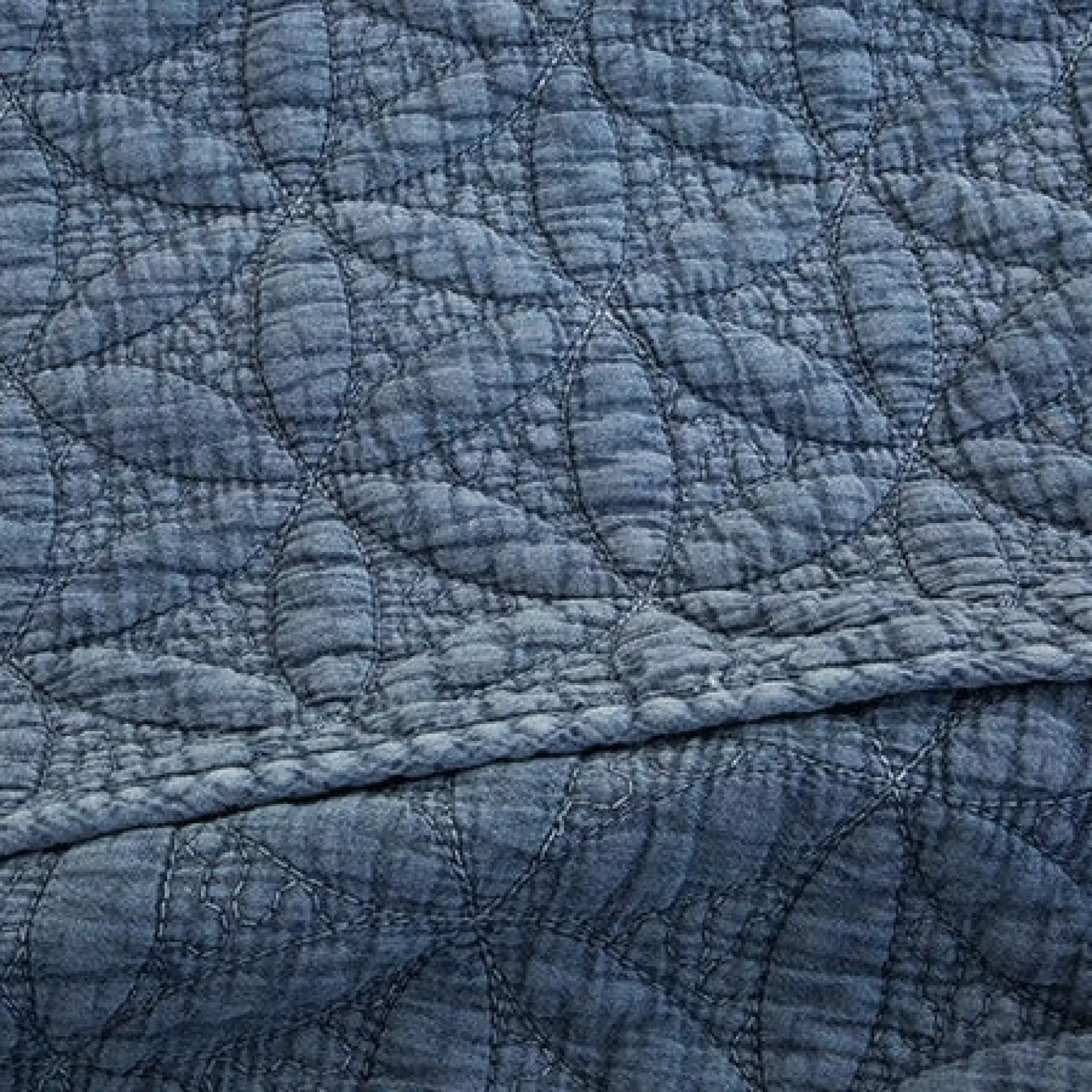 Discount Be Home Oslo Large Euro Sham, Blue Denim
