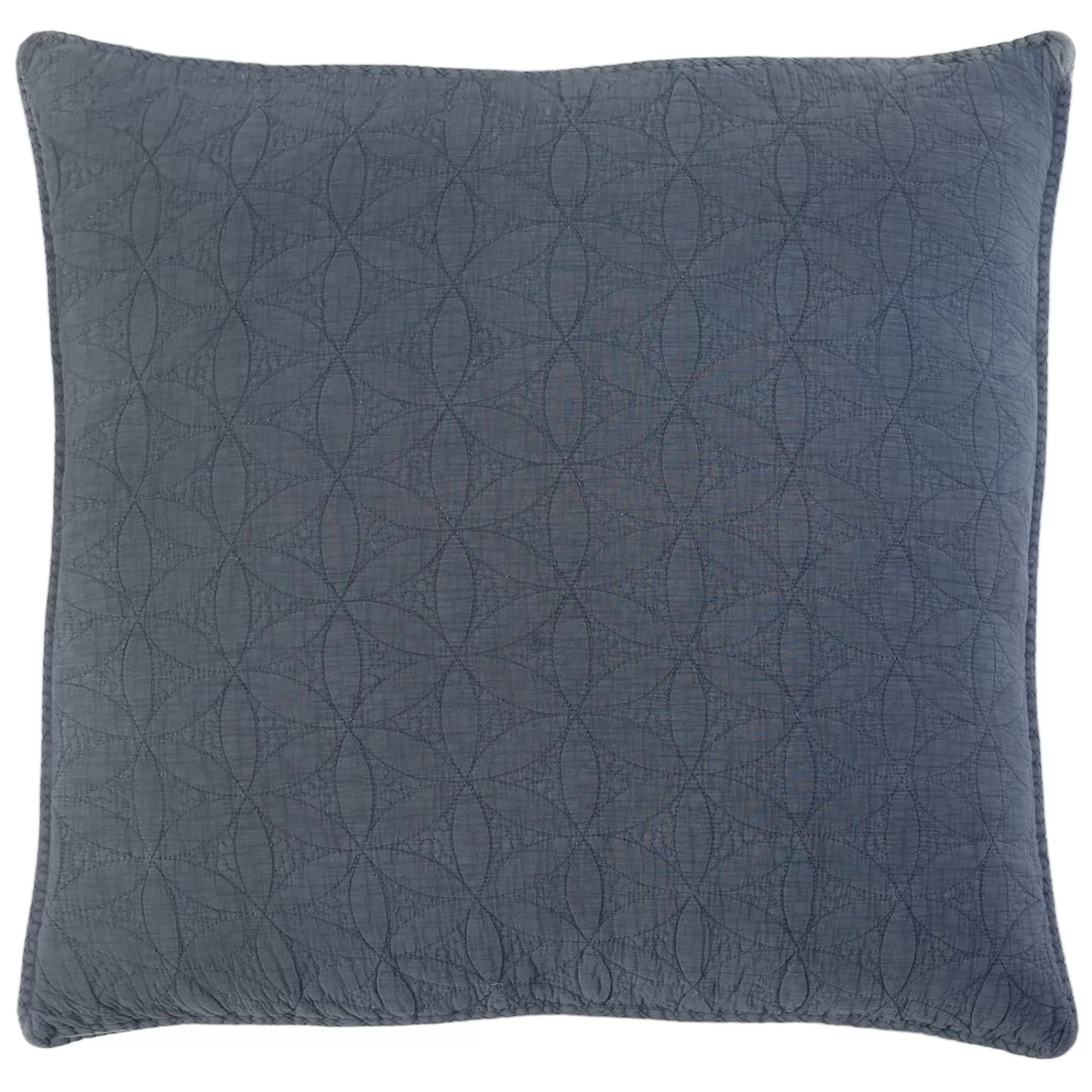 Discount Be Home Oslo Large Euro Sham, Blue Denim
