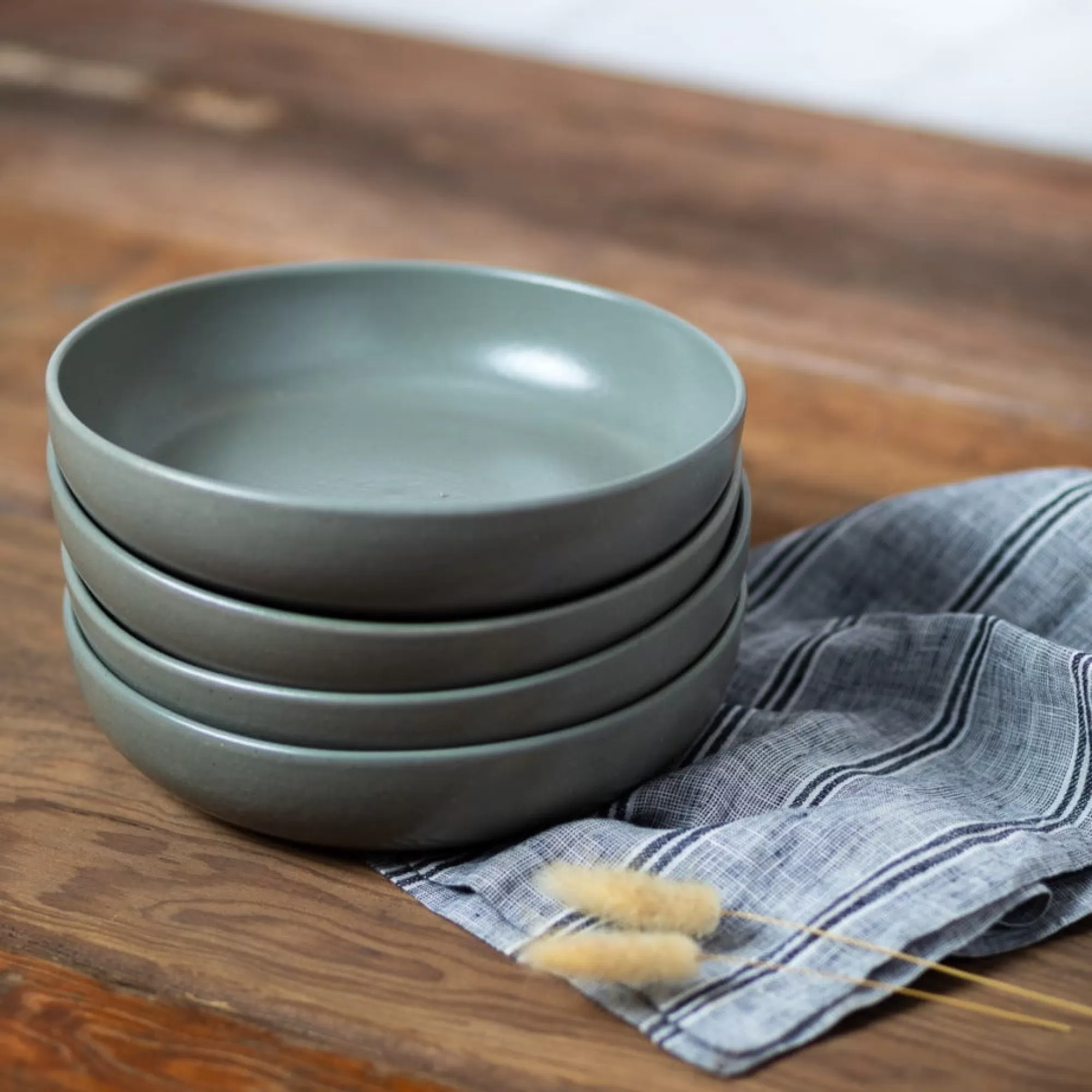 Store Be Home Pacifica Pasta Bowl, Artichoke, Set of 6
