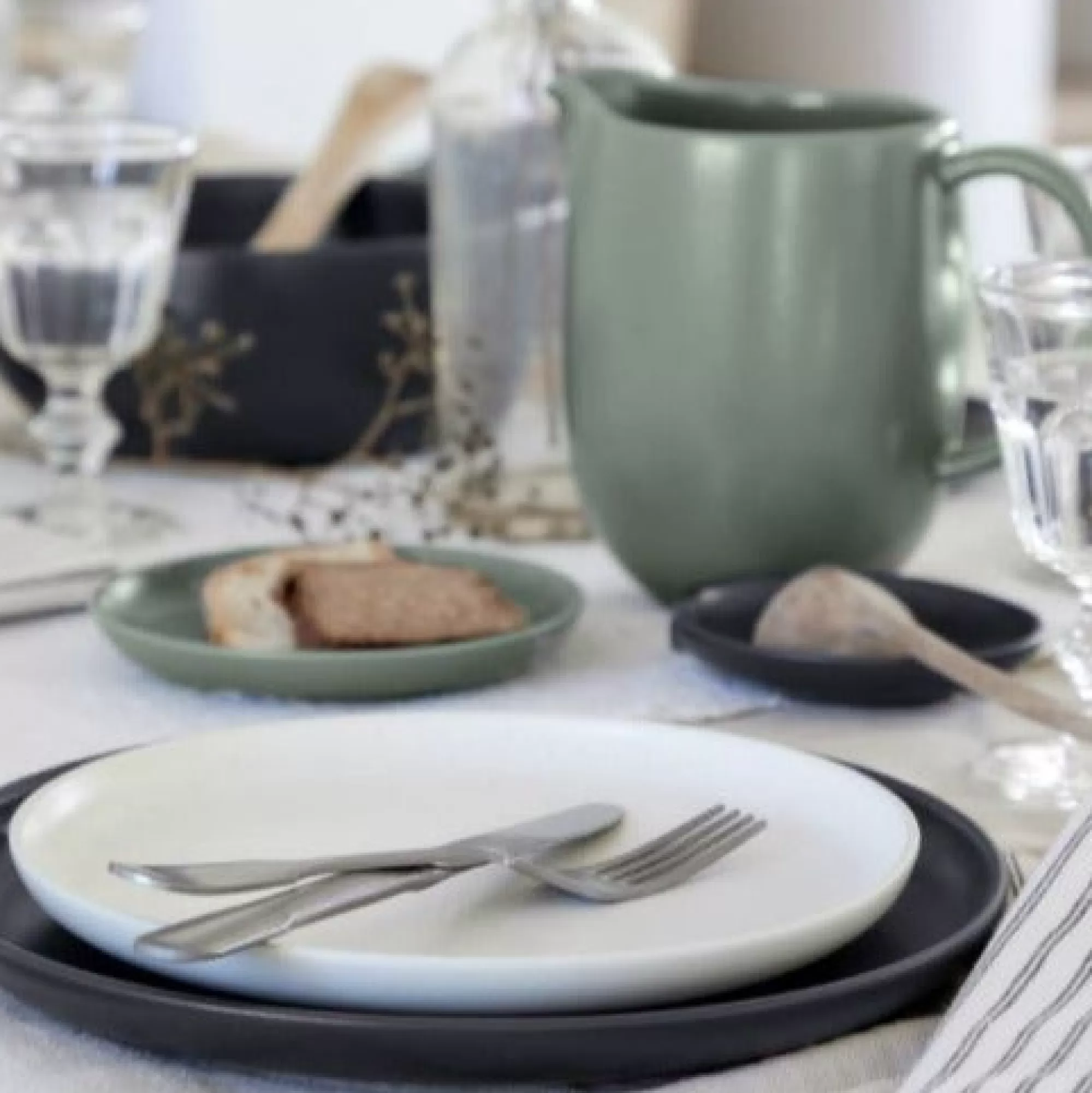 Store Be Home Pacifica Side Plate, Vanilla, Set of 4