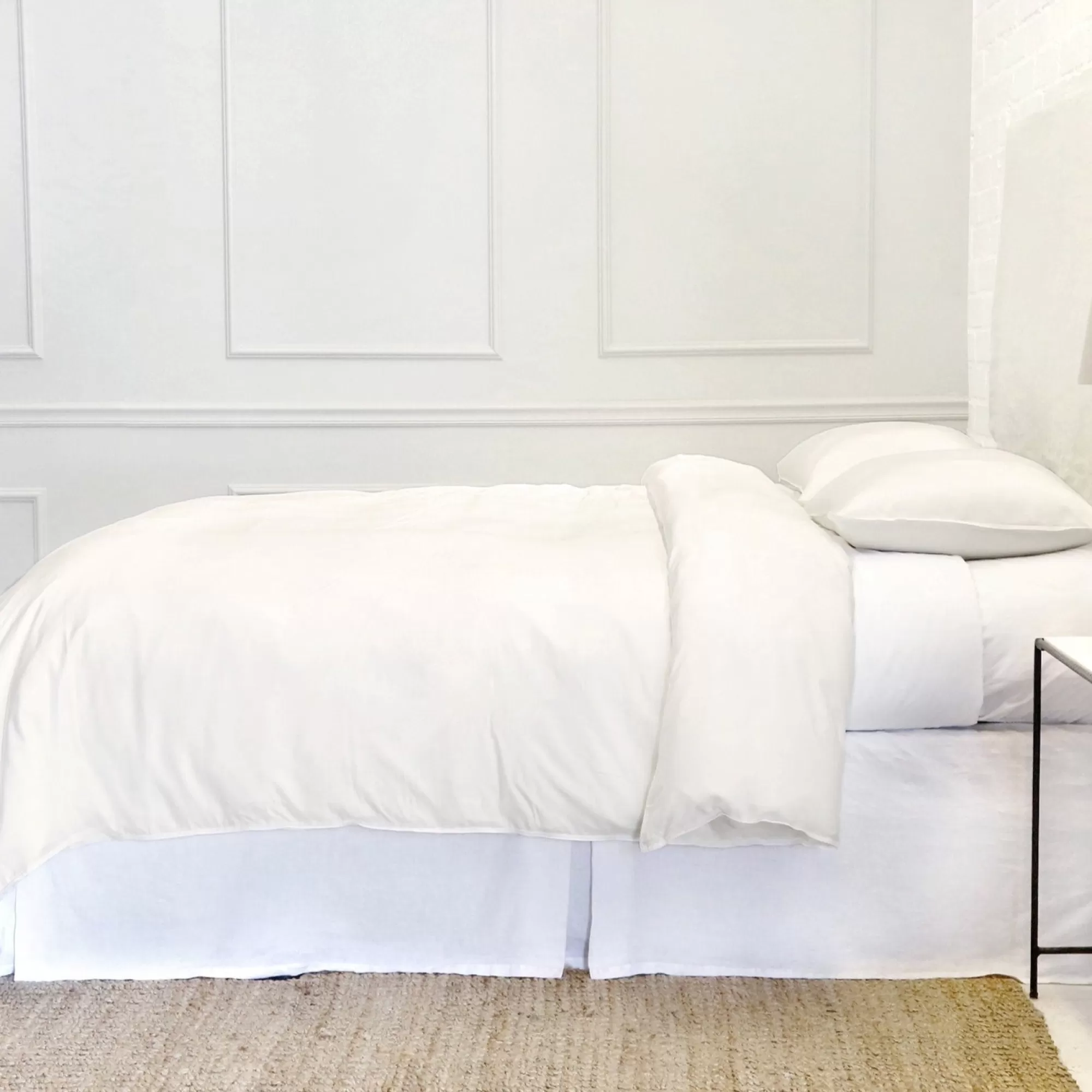 Fashion Be Home Parker Bamboo Queen Duvet Set, Ivory