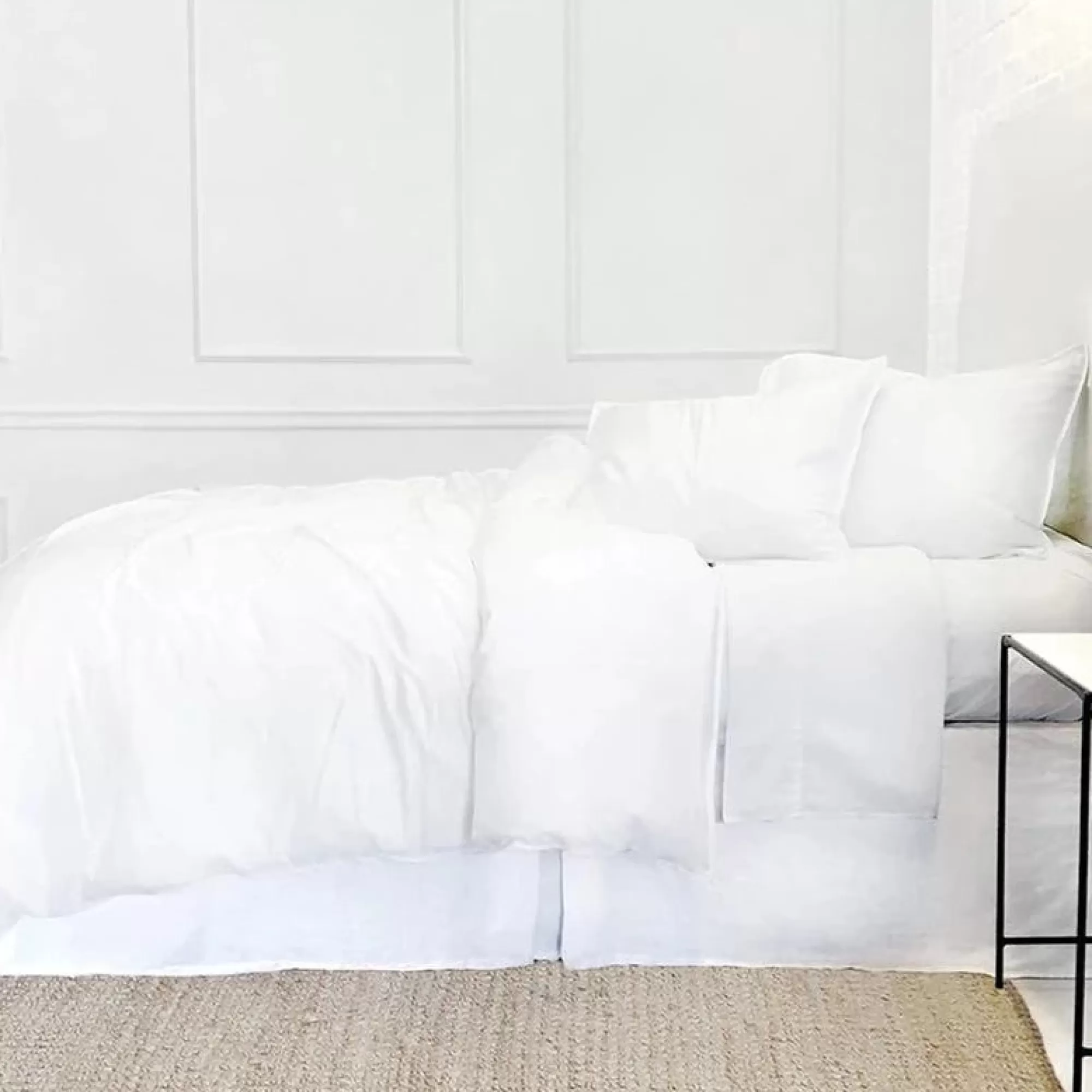 Sale Be Home Parker Bamboo Queen Duvet Set, White