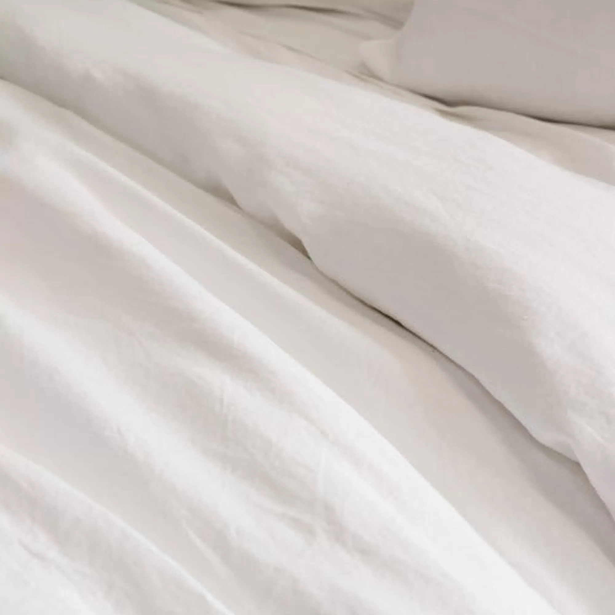 Cheap Be Home Parker Linen King Duvet Set, White