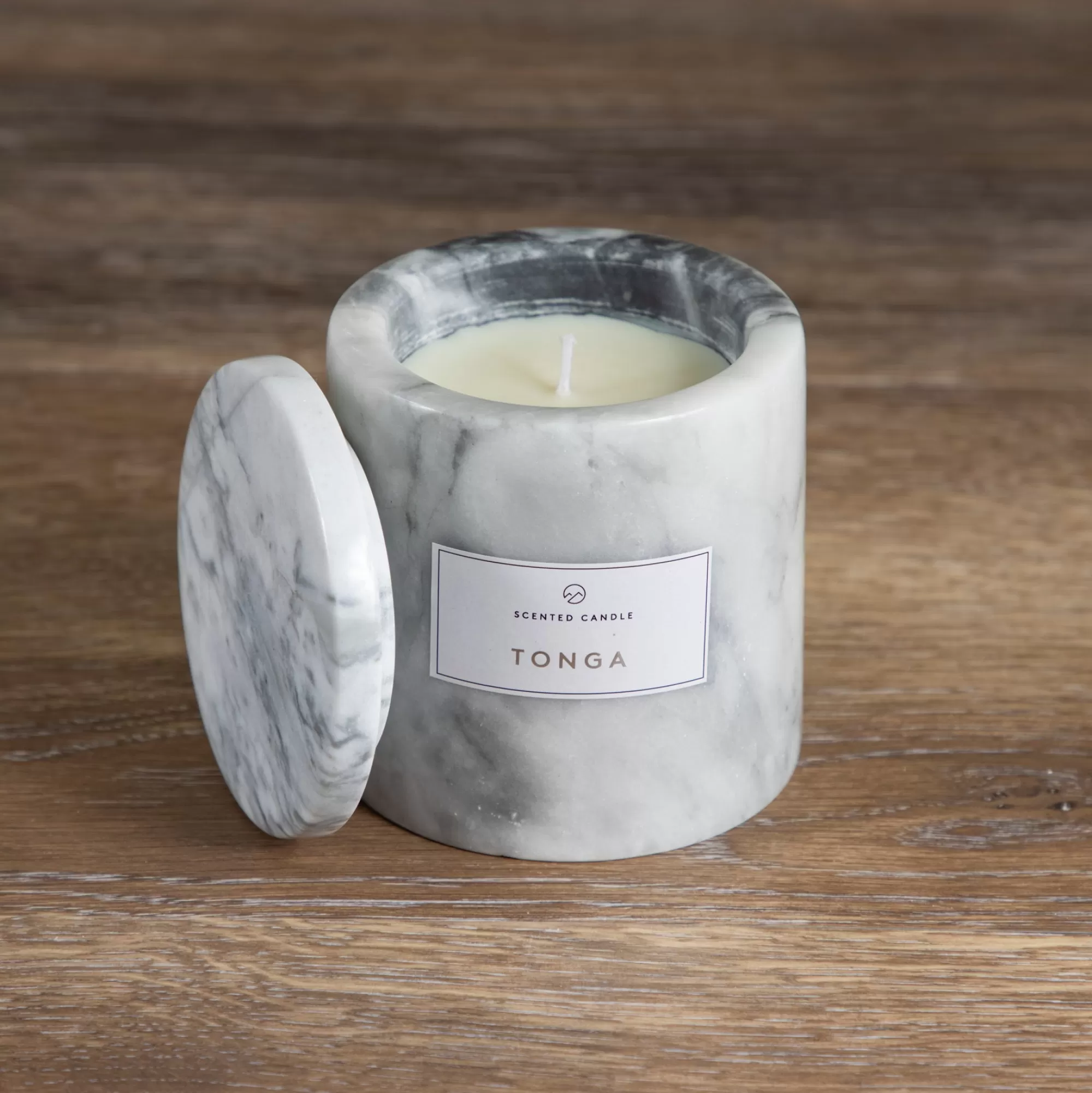 Sale Be Home Pesa Marble Candle, Tonga