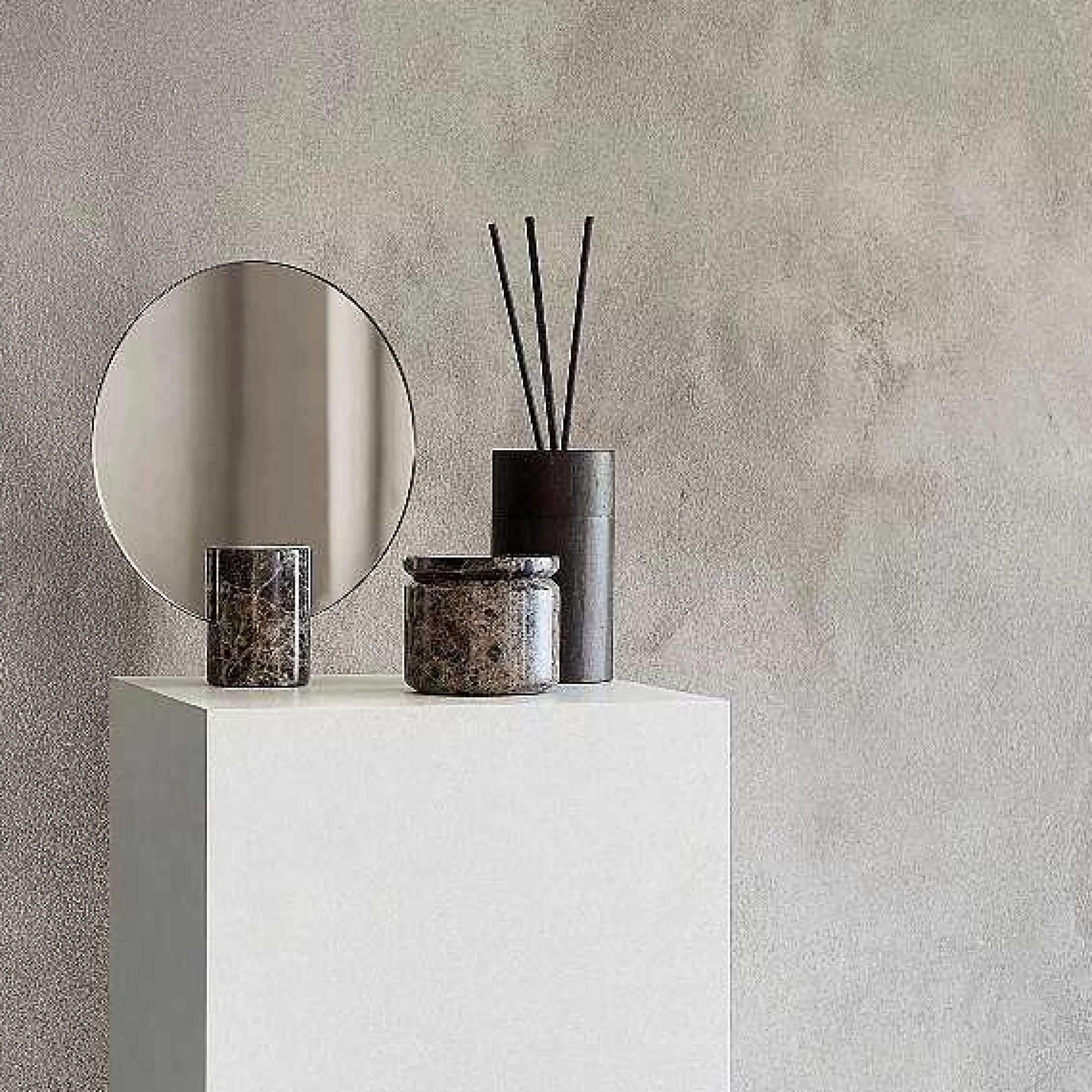 Be Home Bath Canisters<Pesa Marble Storage Box, Brown