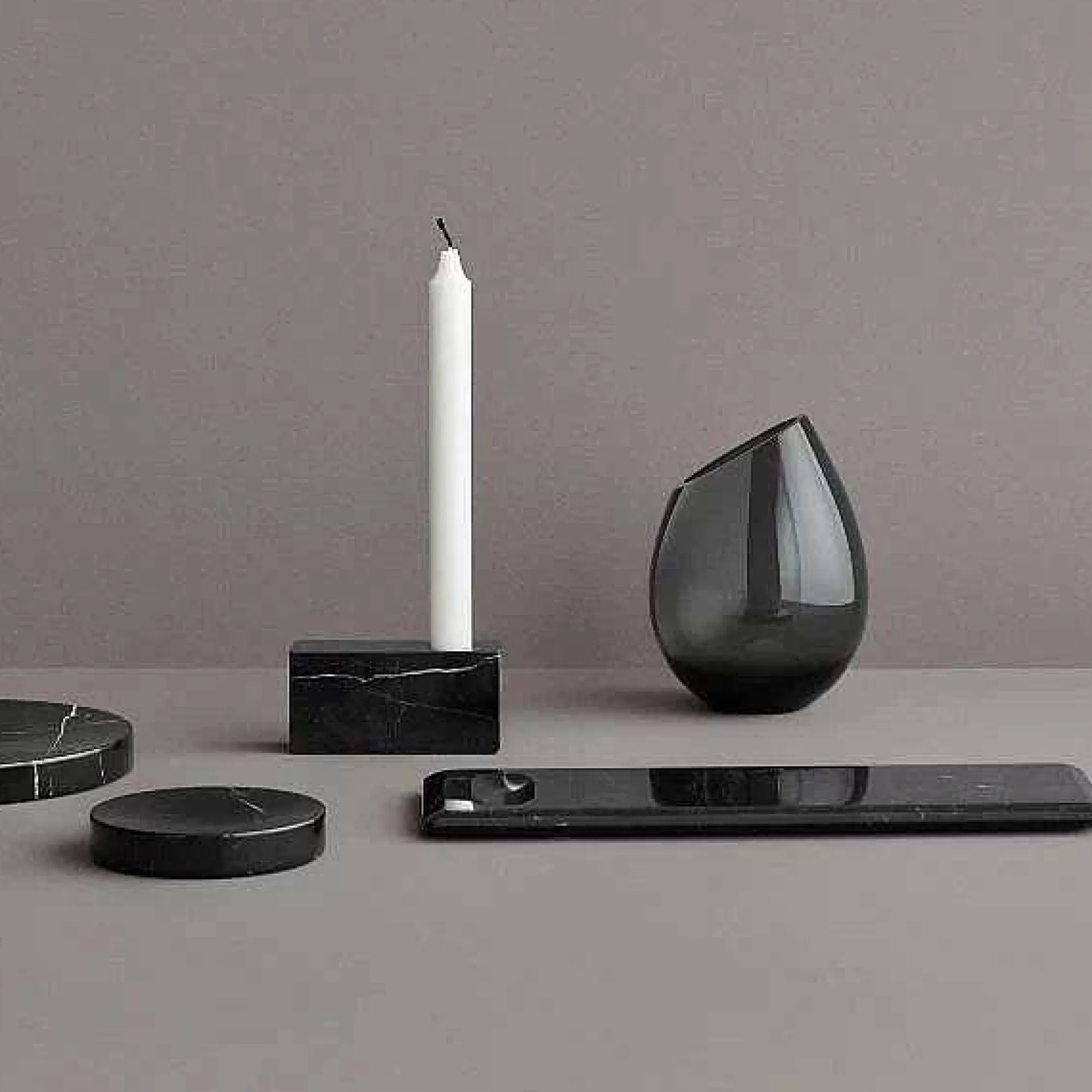 Be Home Trays<Pesa Marble Tray, Small, Black
