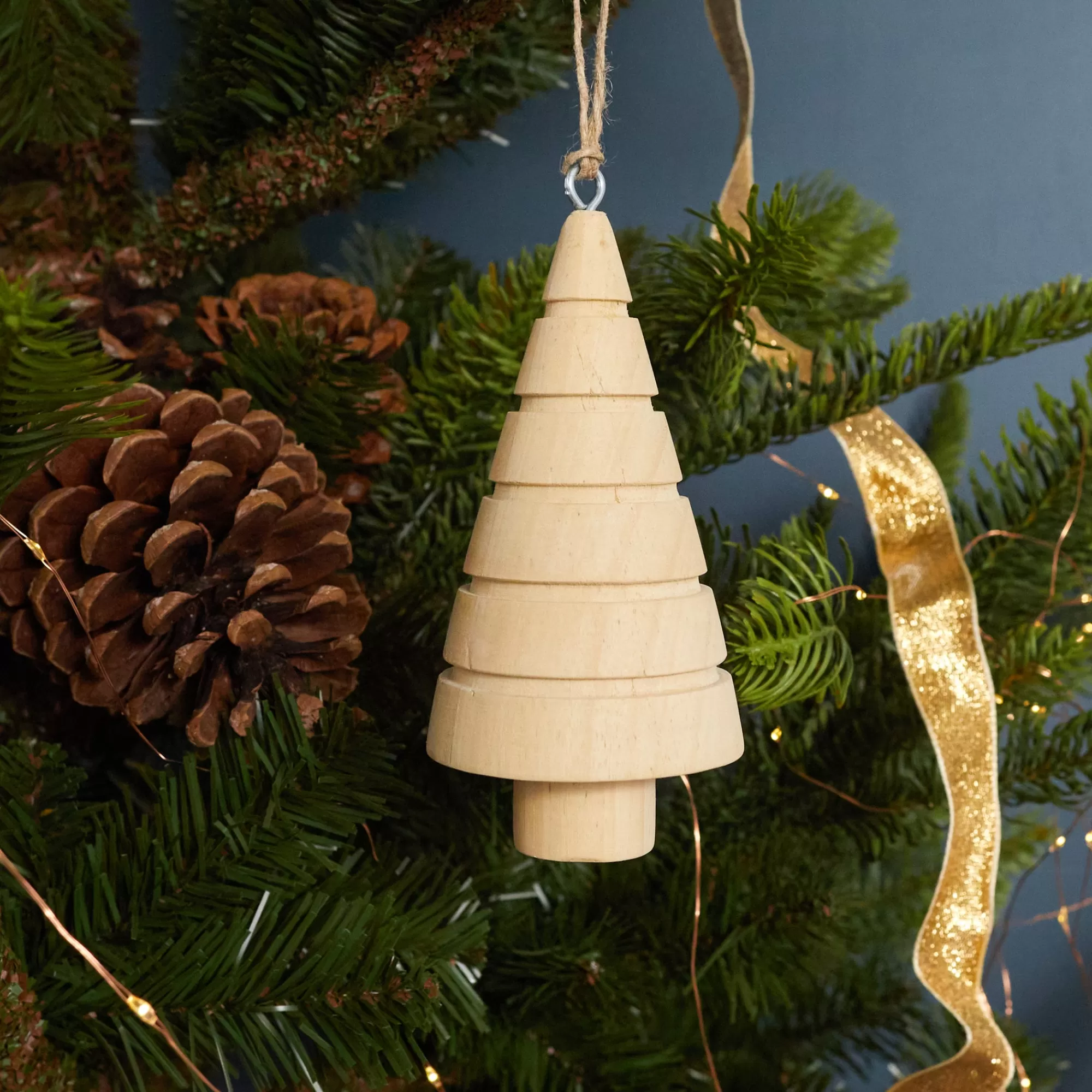 Cheap Be Home Pine Lines Tree Ornament