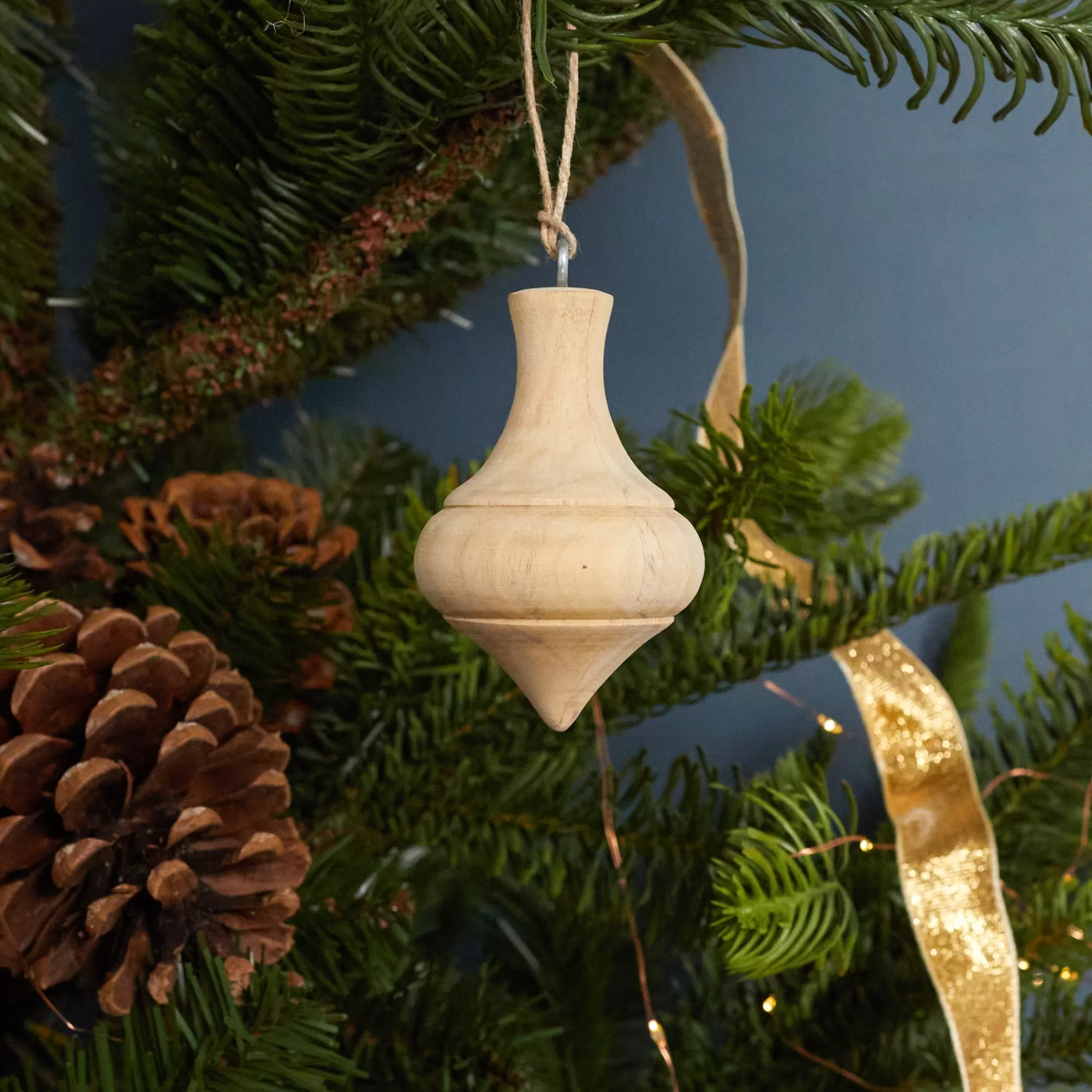 Cheap Be Home Pine Low Drop Spindle Ornament