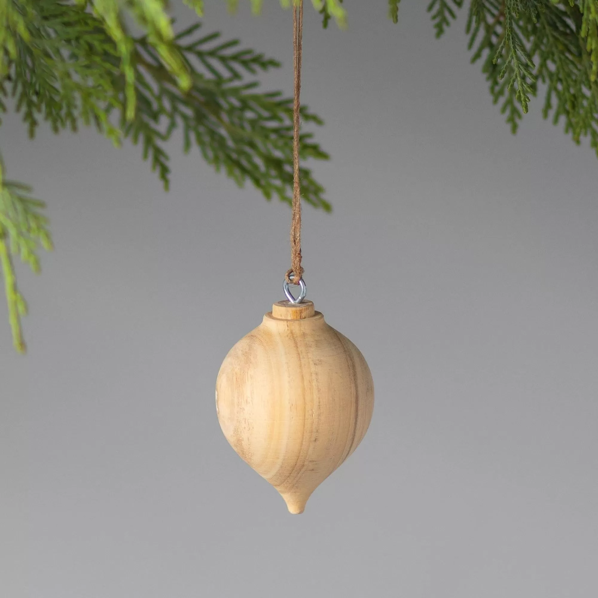 Discount Be Home Pine Round Drop Spindle Ornament