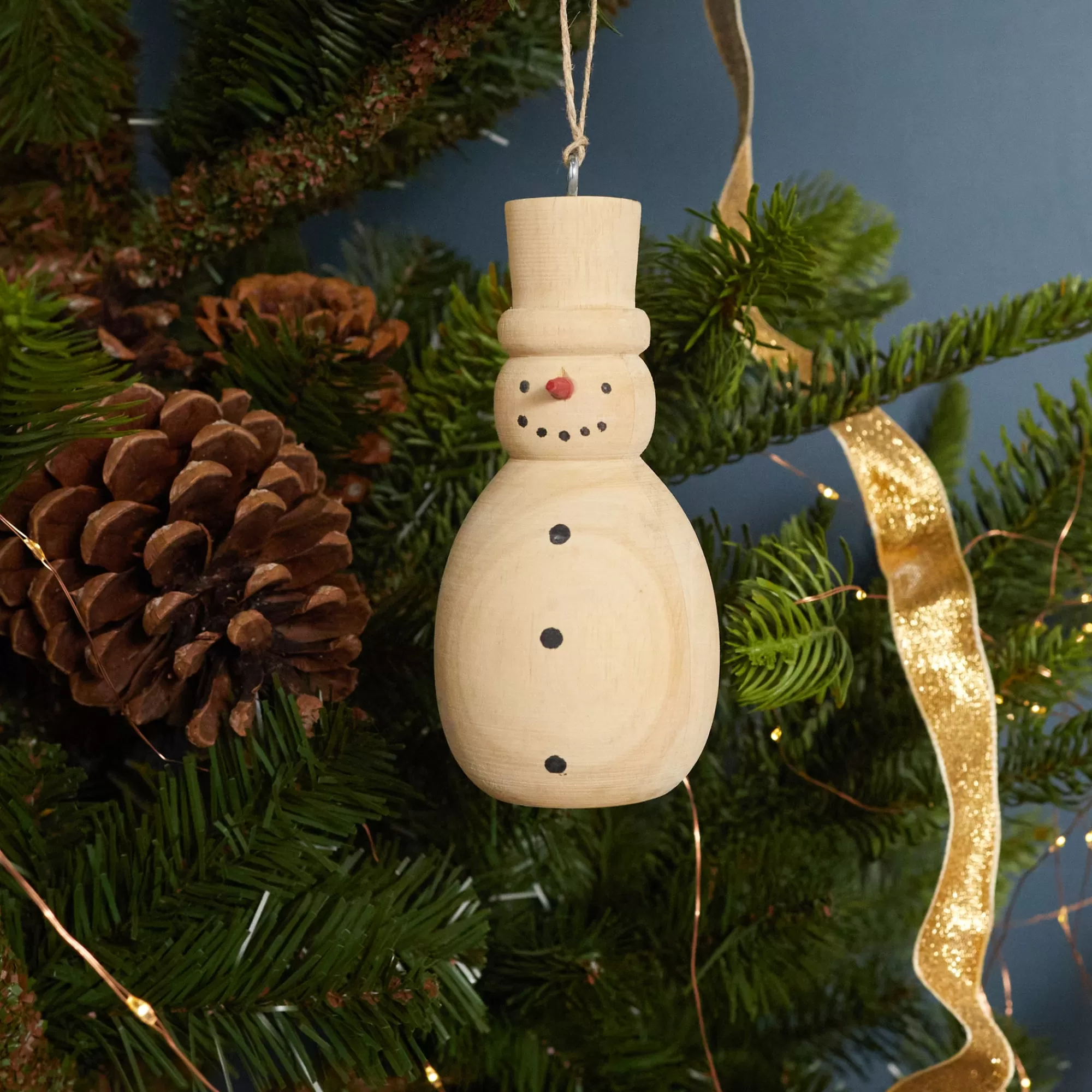Fashion Be Home Pine Snowman Ornament
