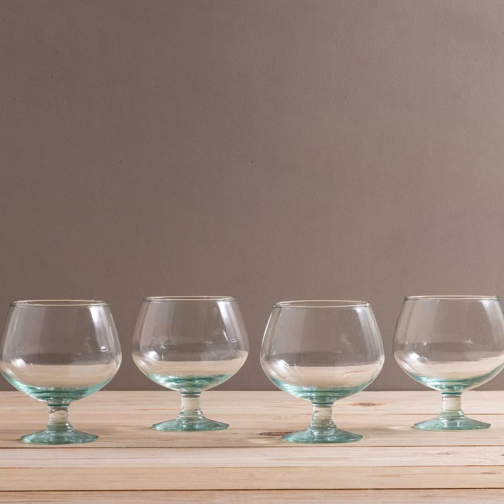 Be Home Cocktail Glassware<Premium Recycled Goblet, Set of 4