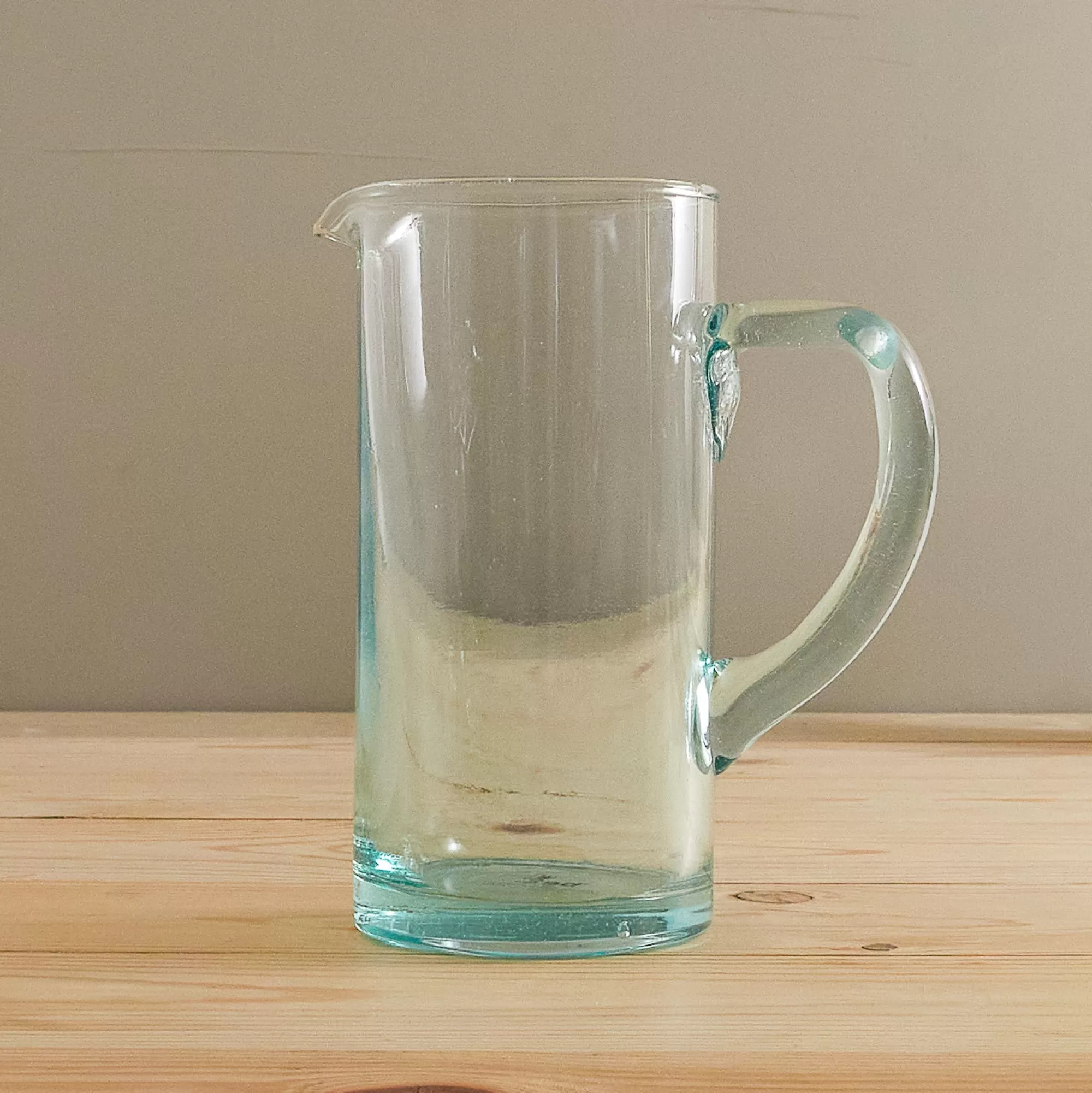 Shop Be Home Premium Recycled Modern Glass Pitcher