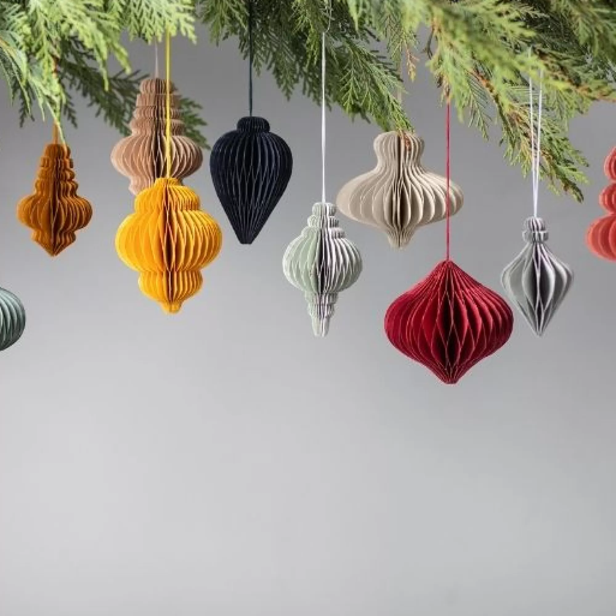 Fashion Be Home Recycled Paper Accordion Ornaments, Set of 10