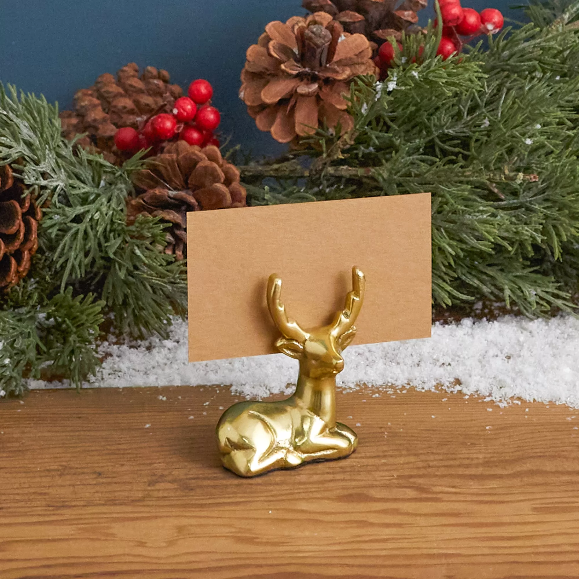 Discount Be Home Reindeer Placecard Holder