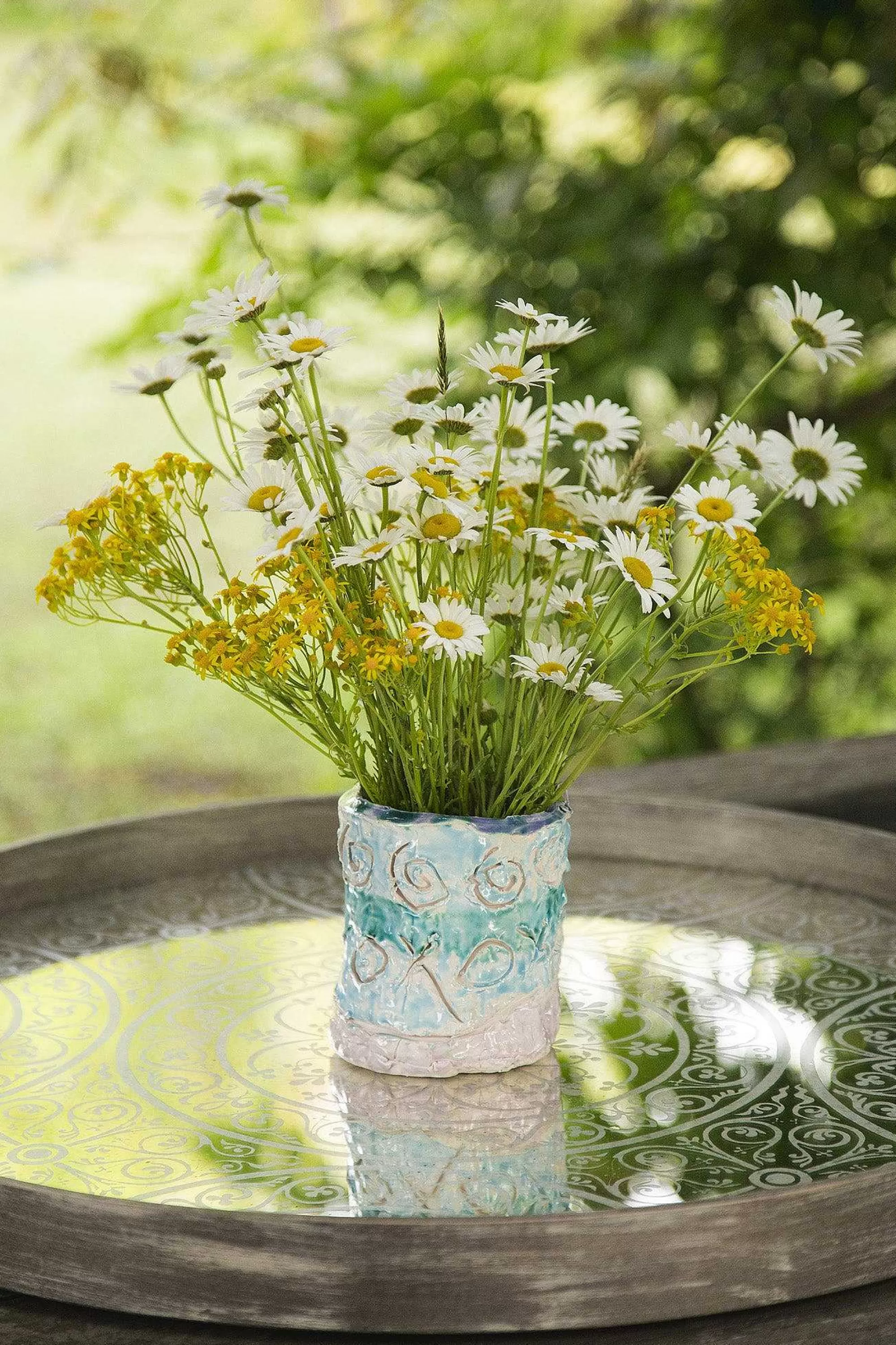 Be Home Trays<Round Mirror Tray, Moroccan Frost