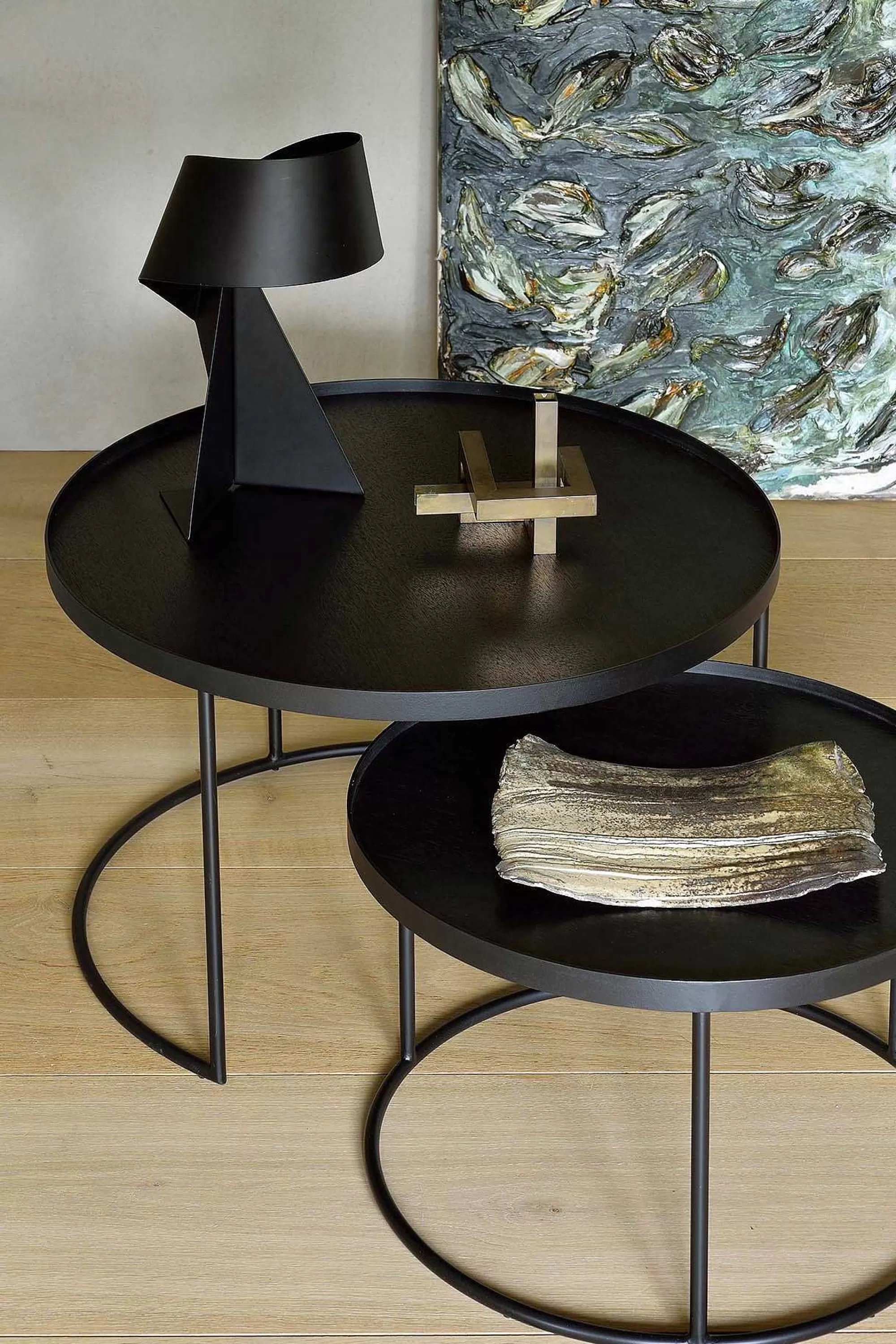 Be Home Coffee Tables<Round Tray Coffee Table Set, L & XL (Trays Not Included)