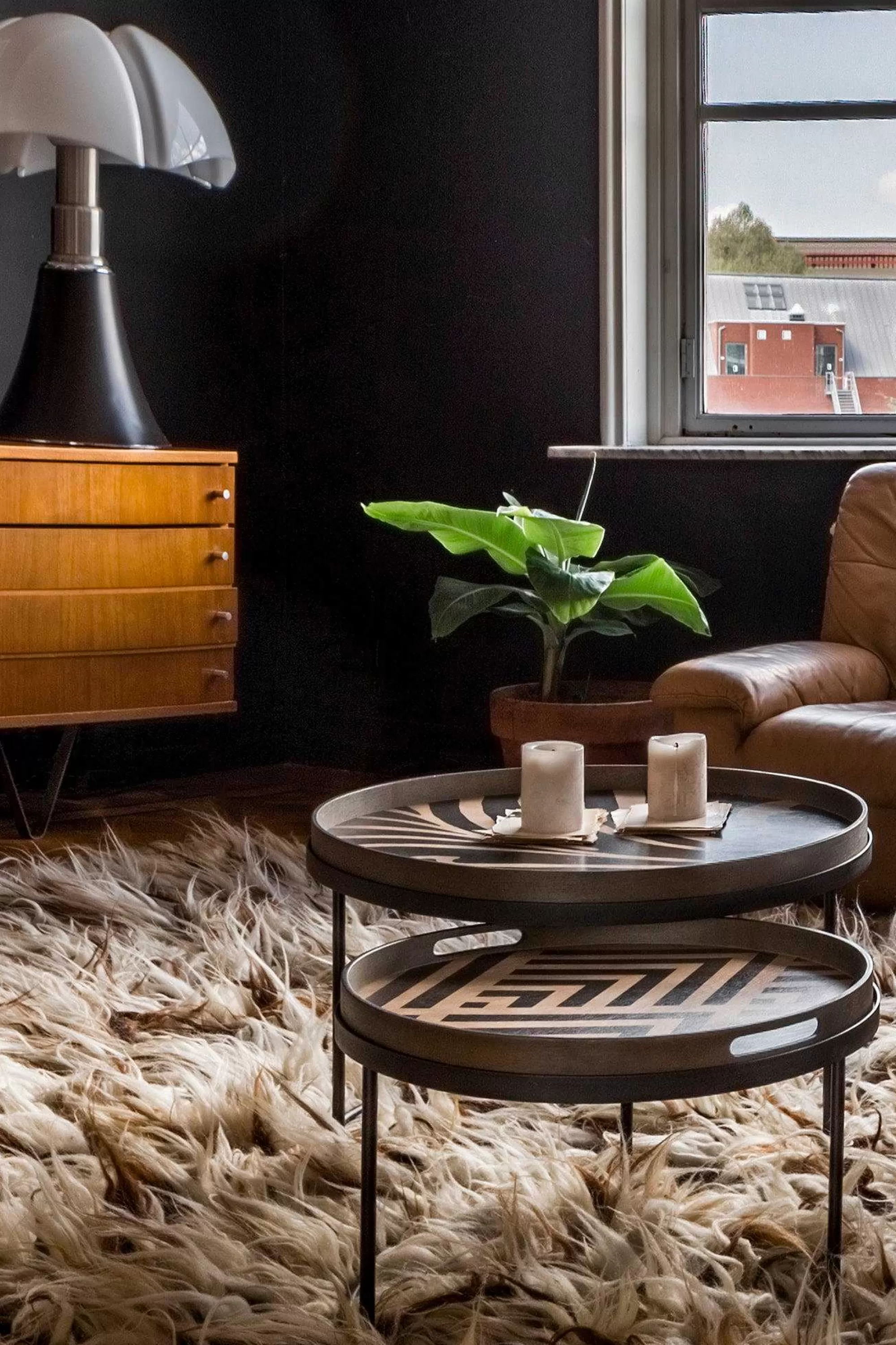 Be Home Coffee Tables<Round Tray Coffee Table Set, S & L (Trays Not Included)