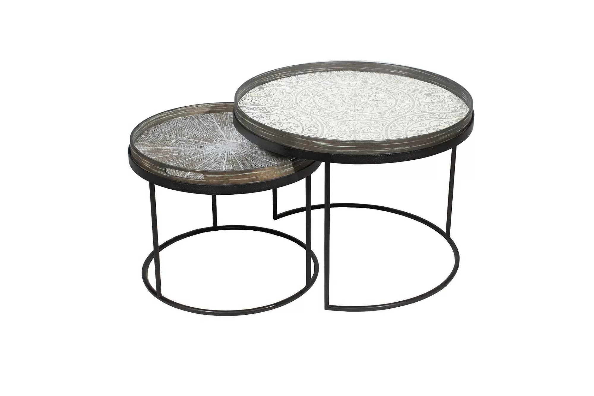 Be Home Coffee Tables<Round Tray Coffee Table Set, S & L (Trays Not Included)