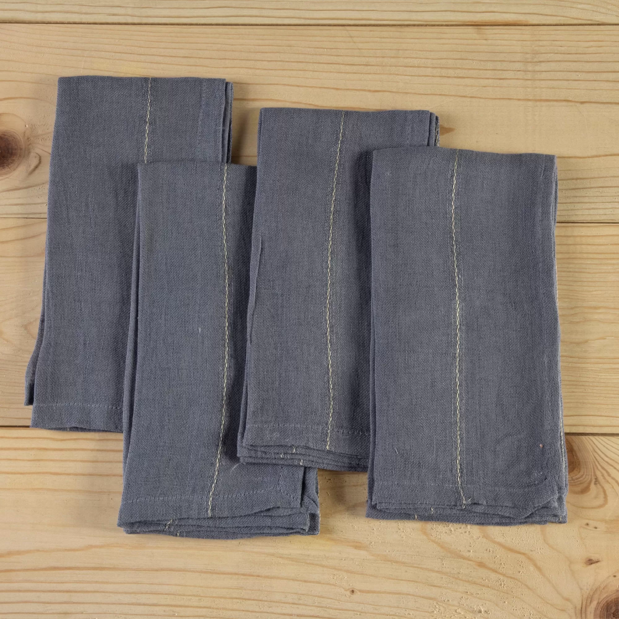 New Be Home Rutherford Napkins, Set of 4, Navy