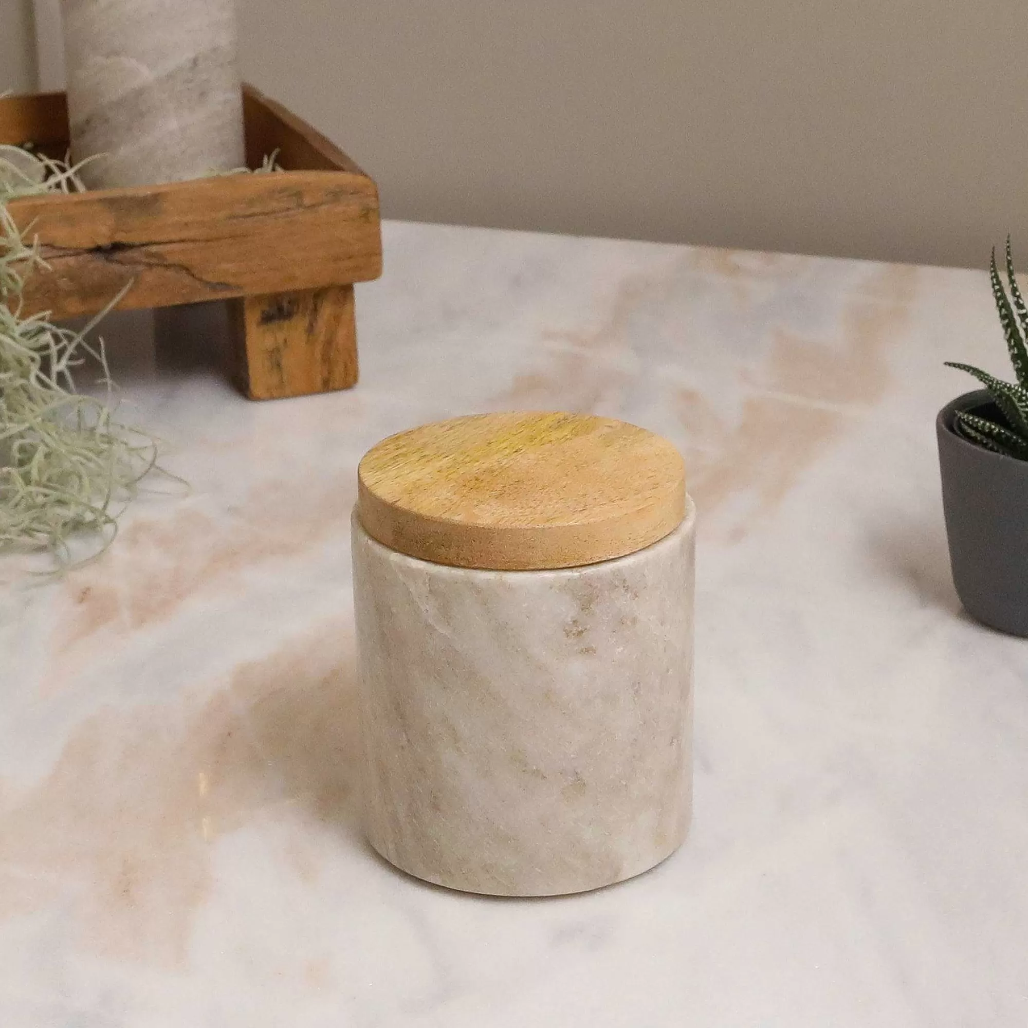 Be Home Bath Canisters<San Marino Cotton Jar