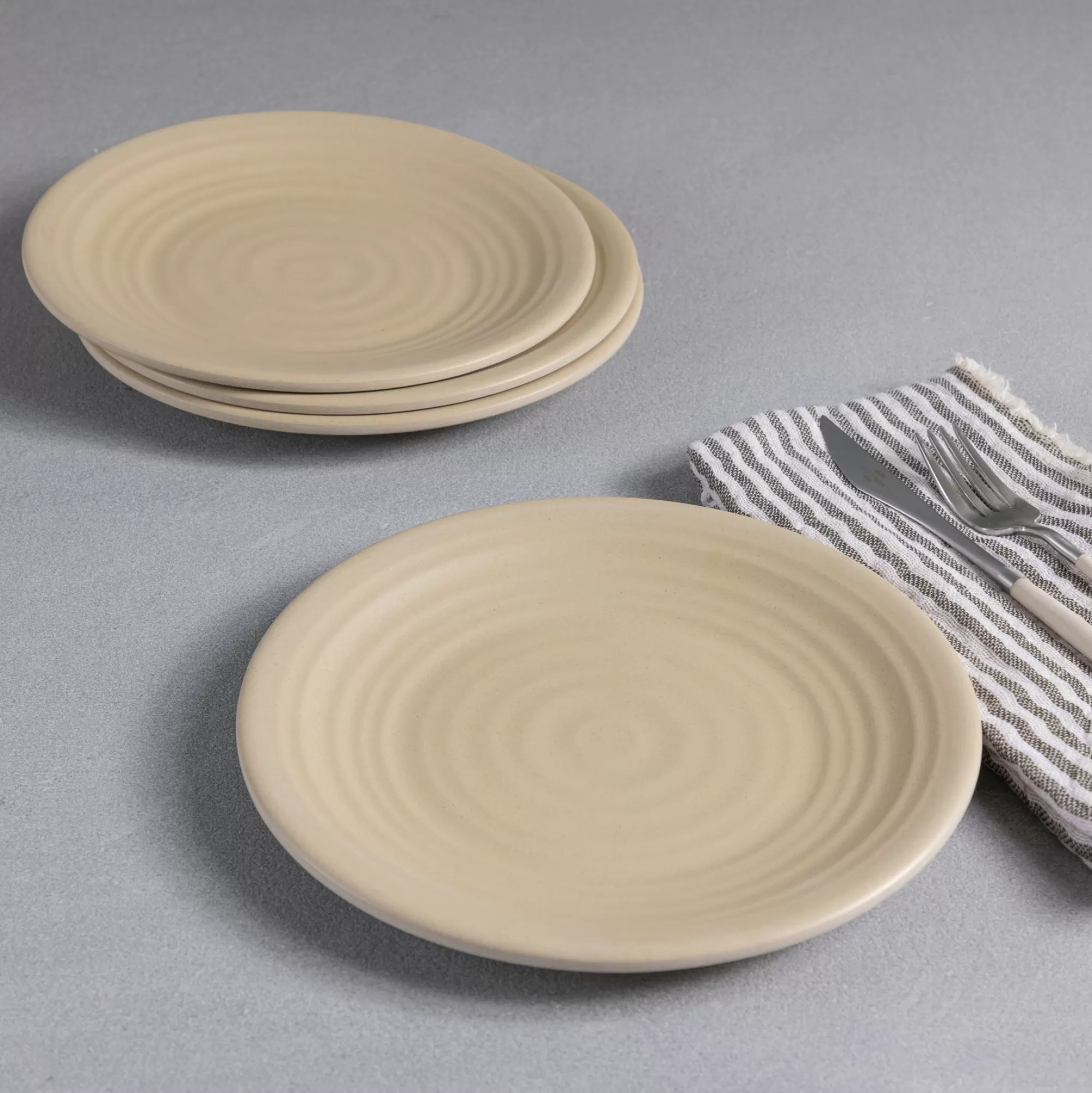 Outlet Be Home Sancha Organic Salad Plate, Birch, Set of 4