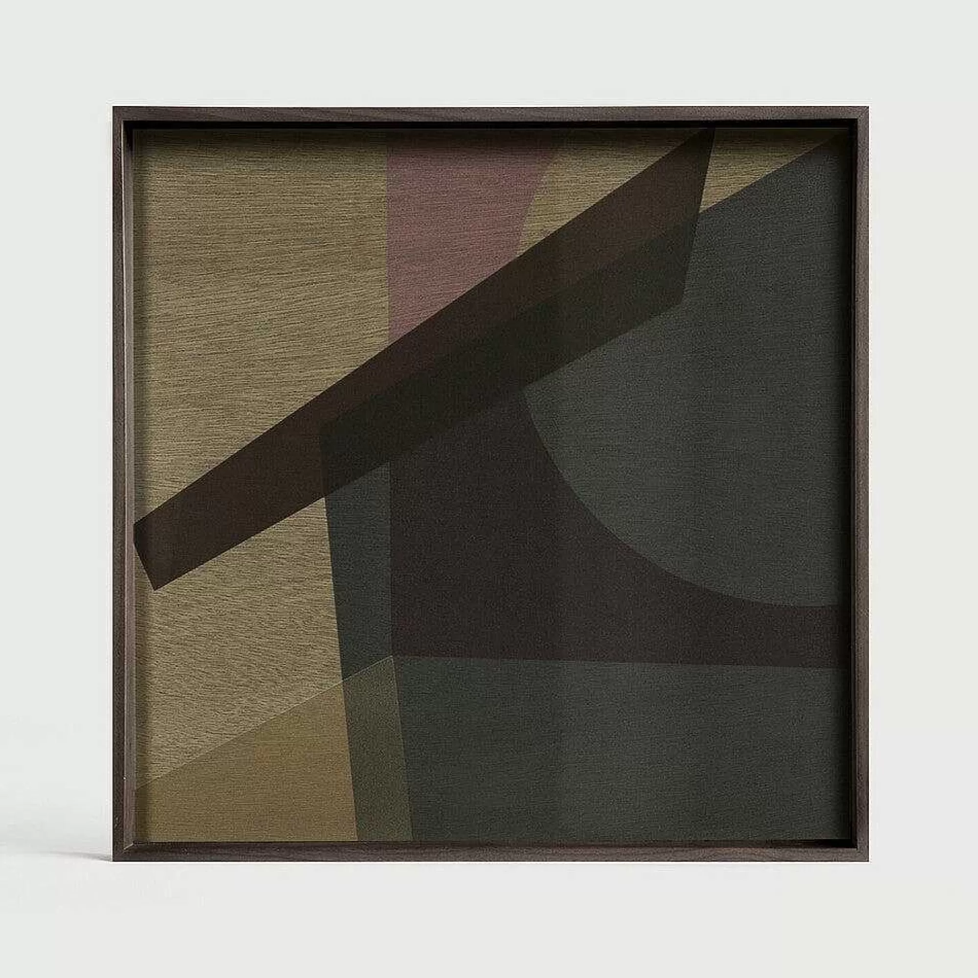 Be Home Trays<Square Glass Angle Tray, Slate, Large