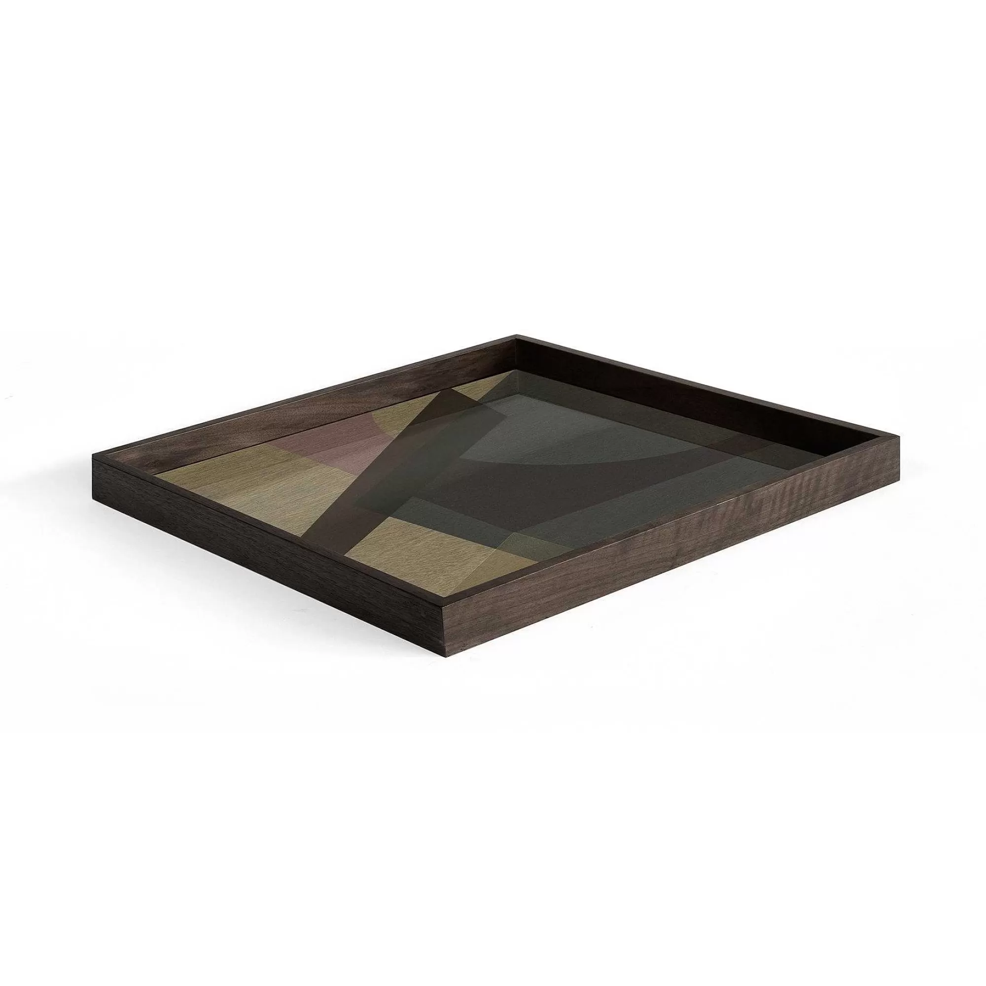 Be Home Trays<Square Glass Angle Tray, Slate, Large