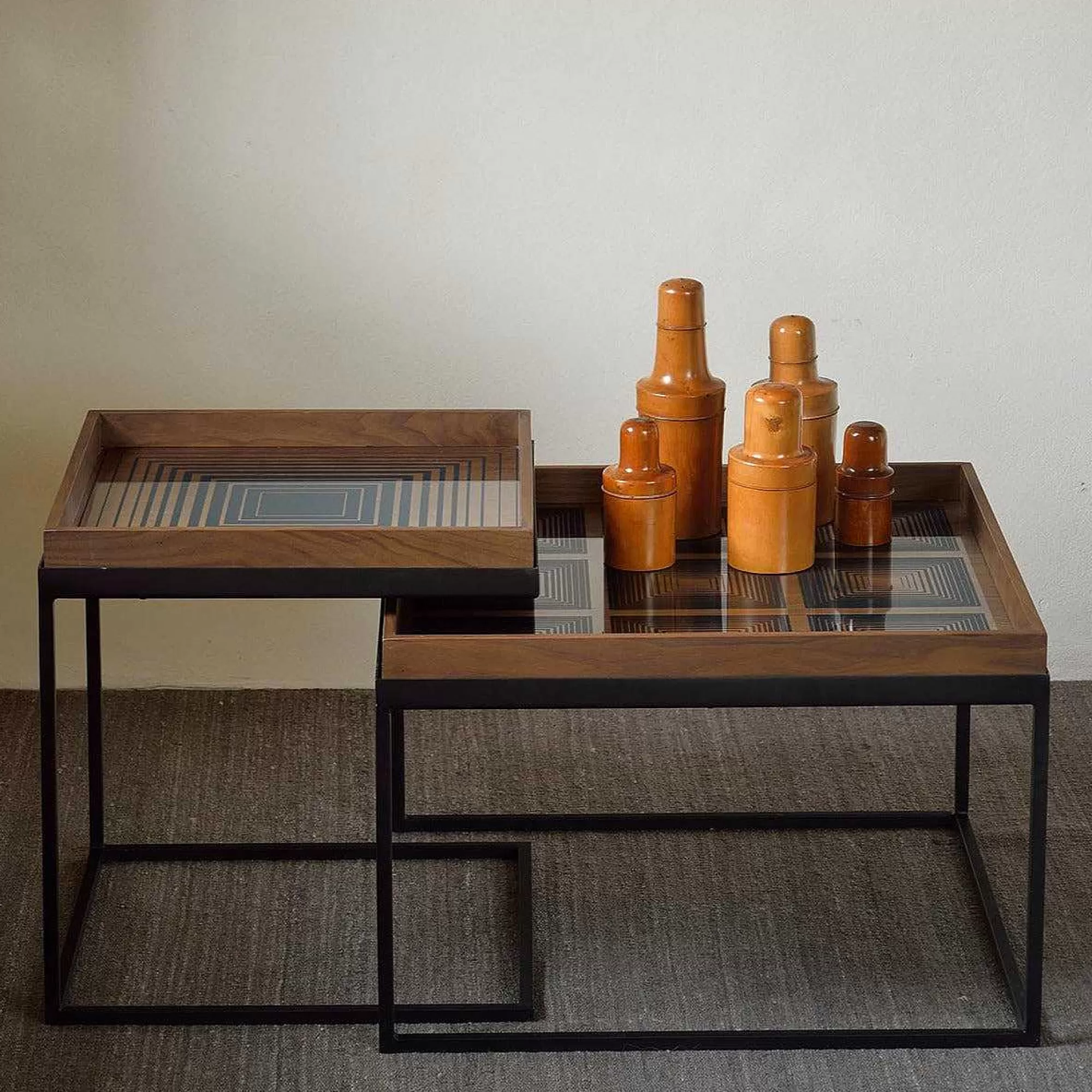 Be Home Coffee Tables<Square Tray Coffee Table Set, S & L (Trays Not Included)