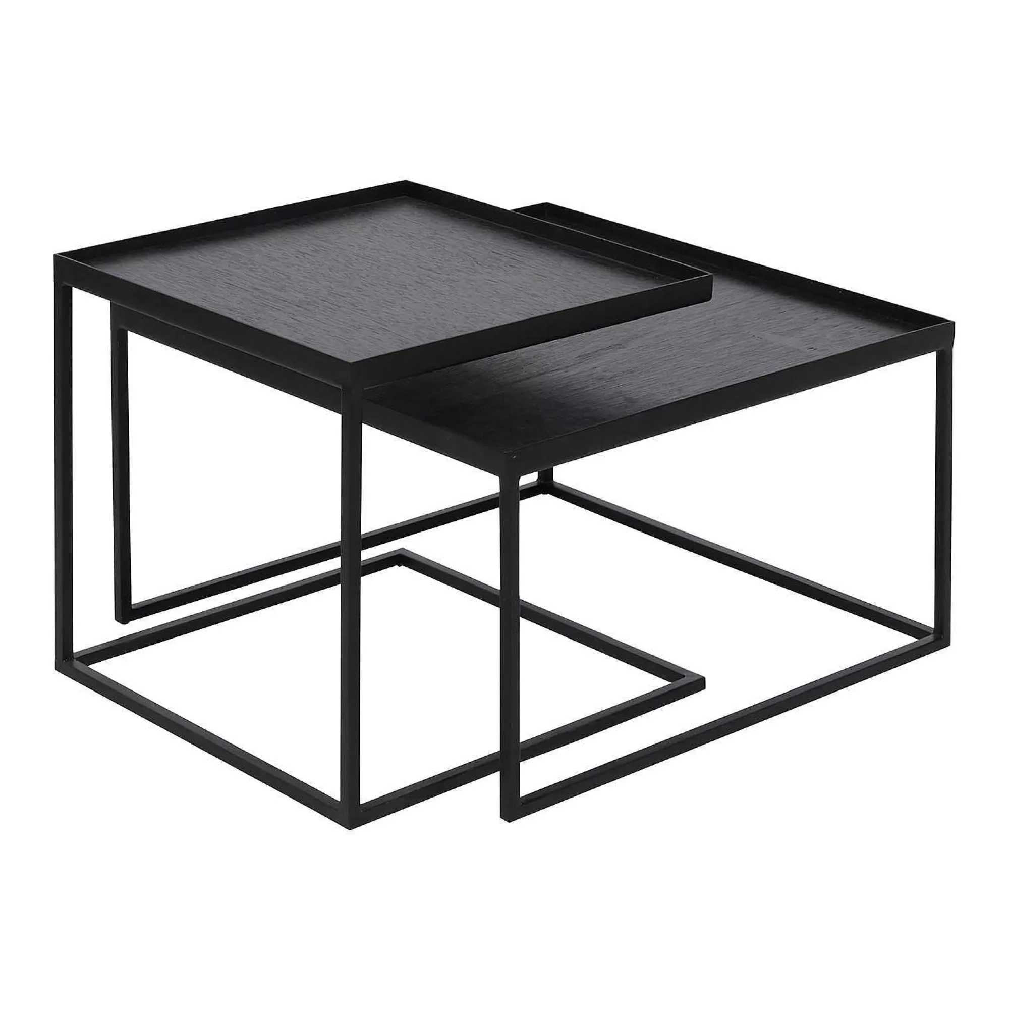 Be Home Tray Tables<Square Tray Coffee Table Set, S & L (Trays Not Included)