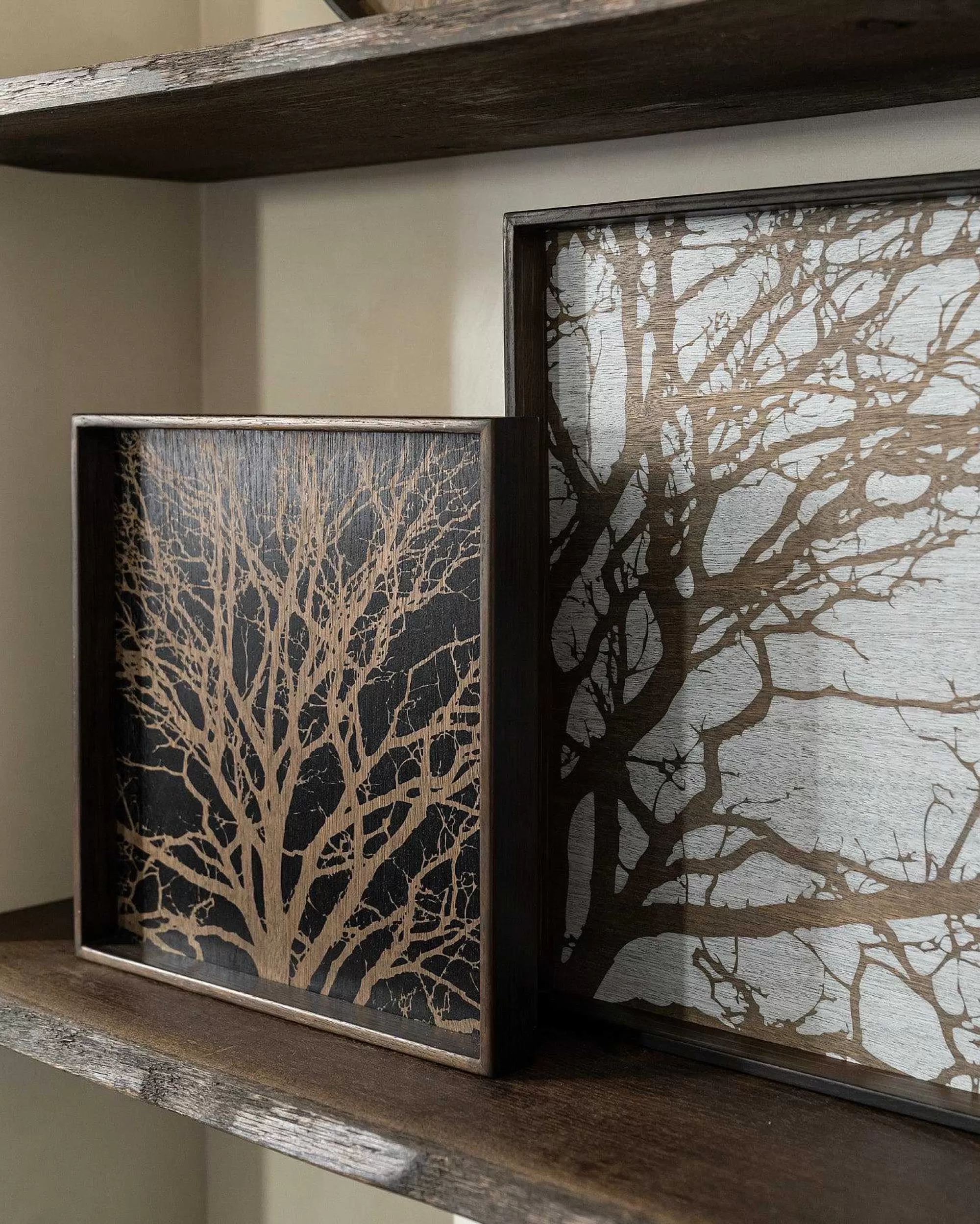 Be Home Trays<Square White Tree Tray, Large
