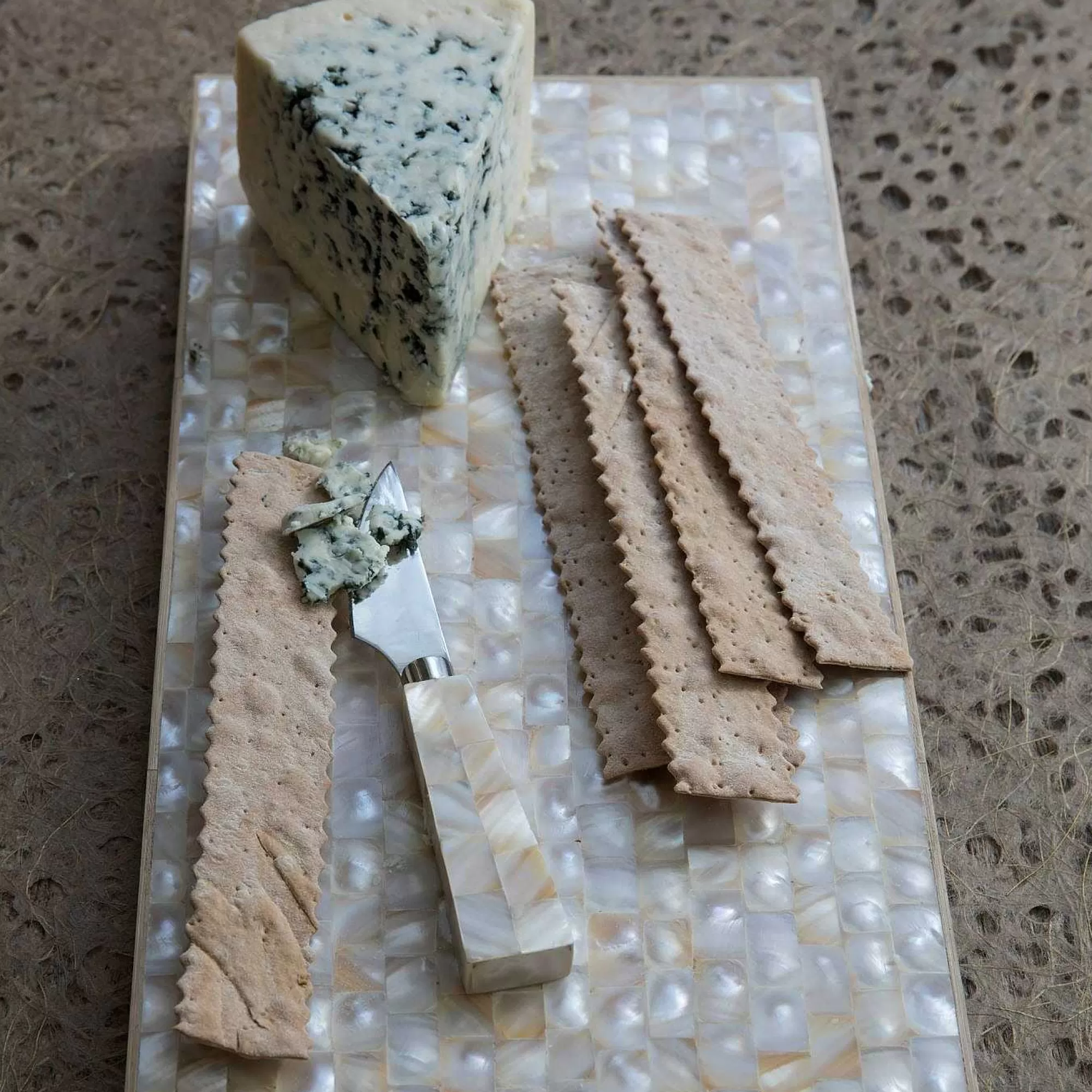 Be Home Cheese Knives & Spreaders<Stainless Steel & Shell Mosaic Cheese Knife