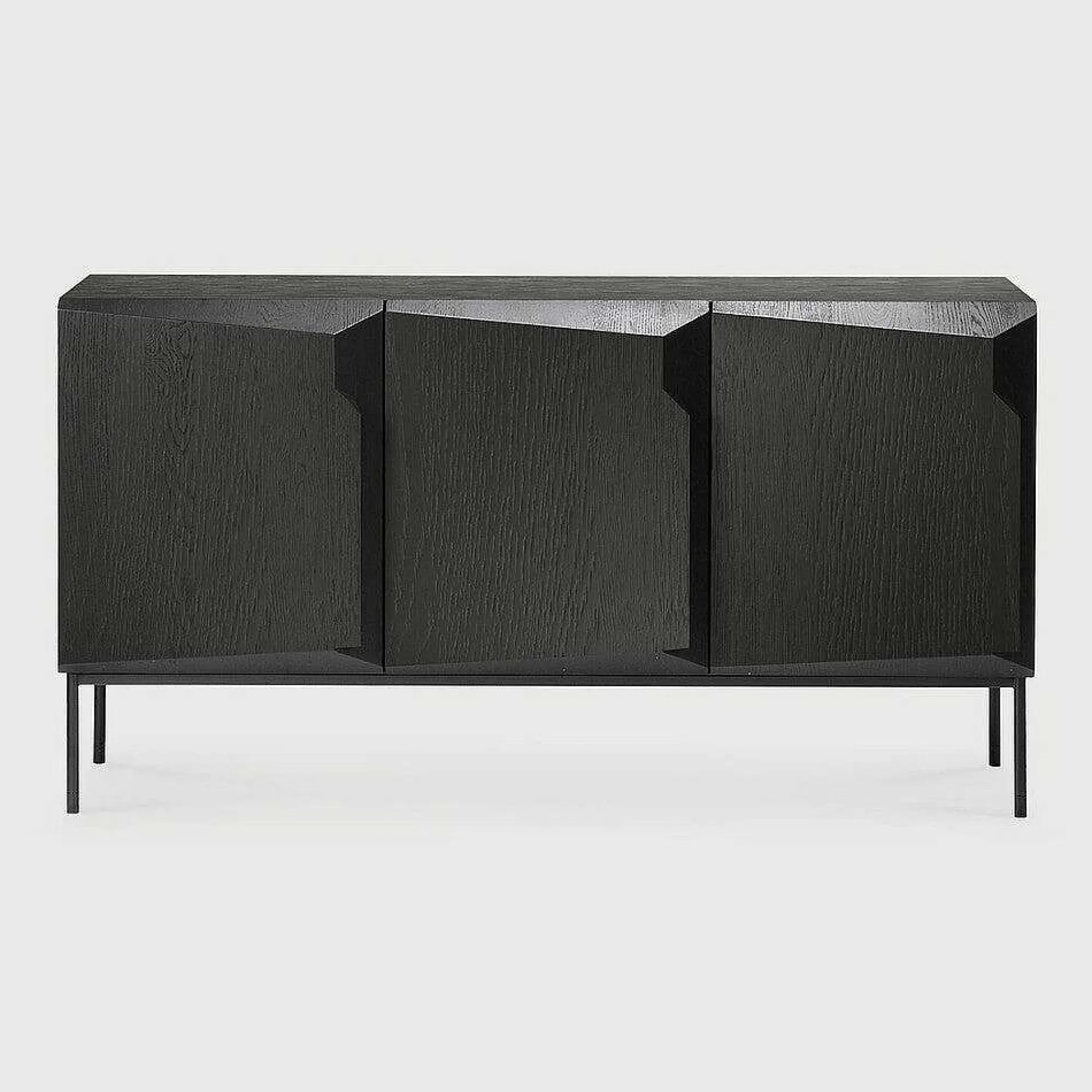 Be Home Sideboards<Stairs Black Oak Sideboard, 3 Doors