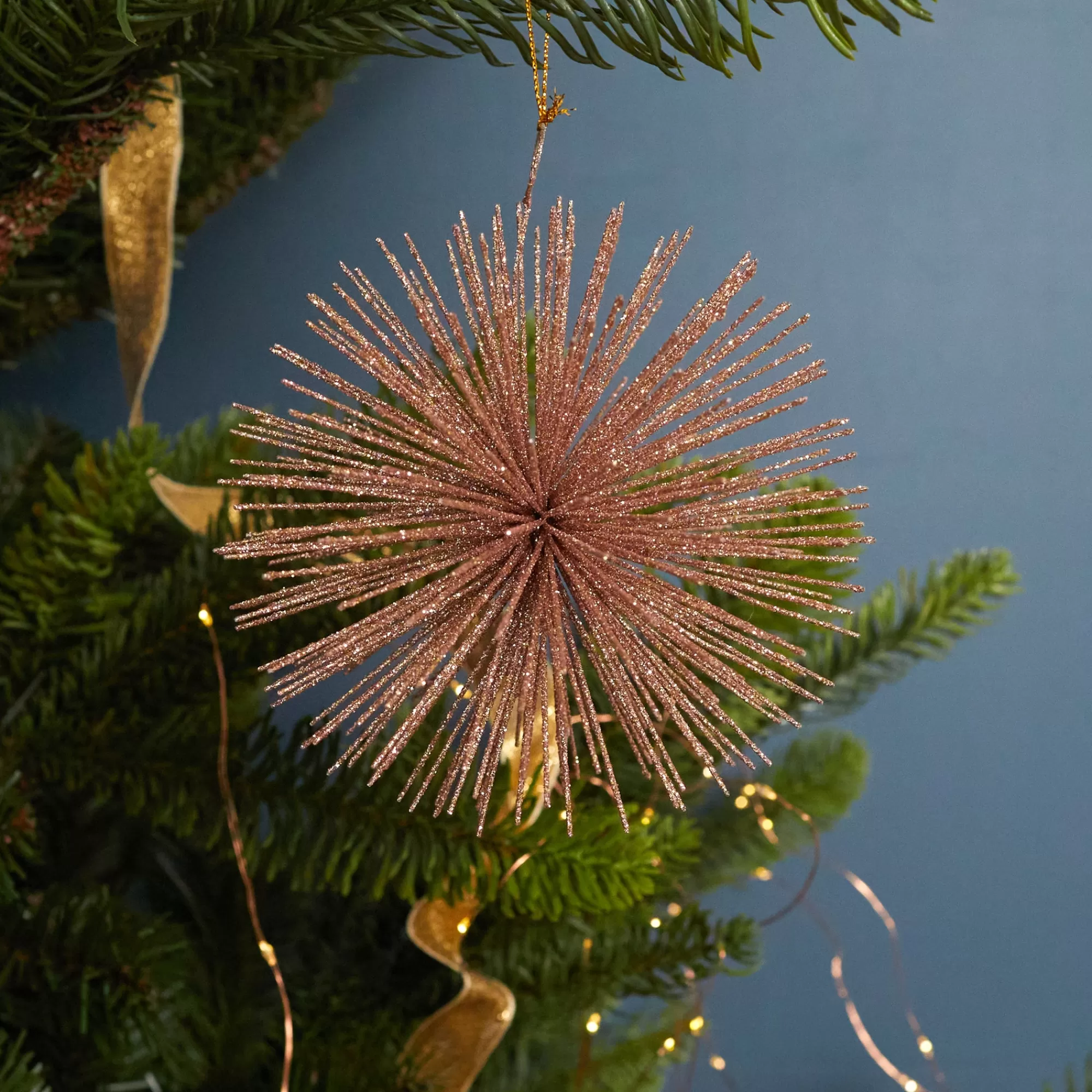 Hot Be Home Star Burst Ornament, Rose Gold