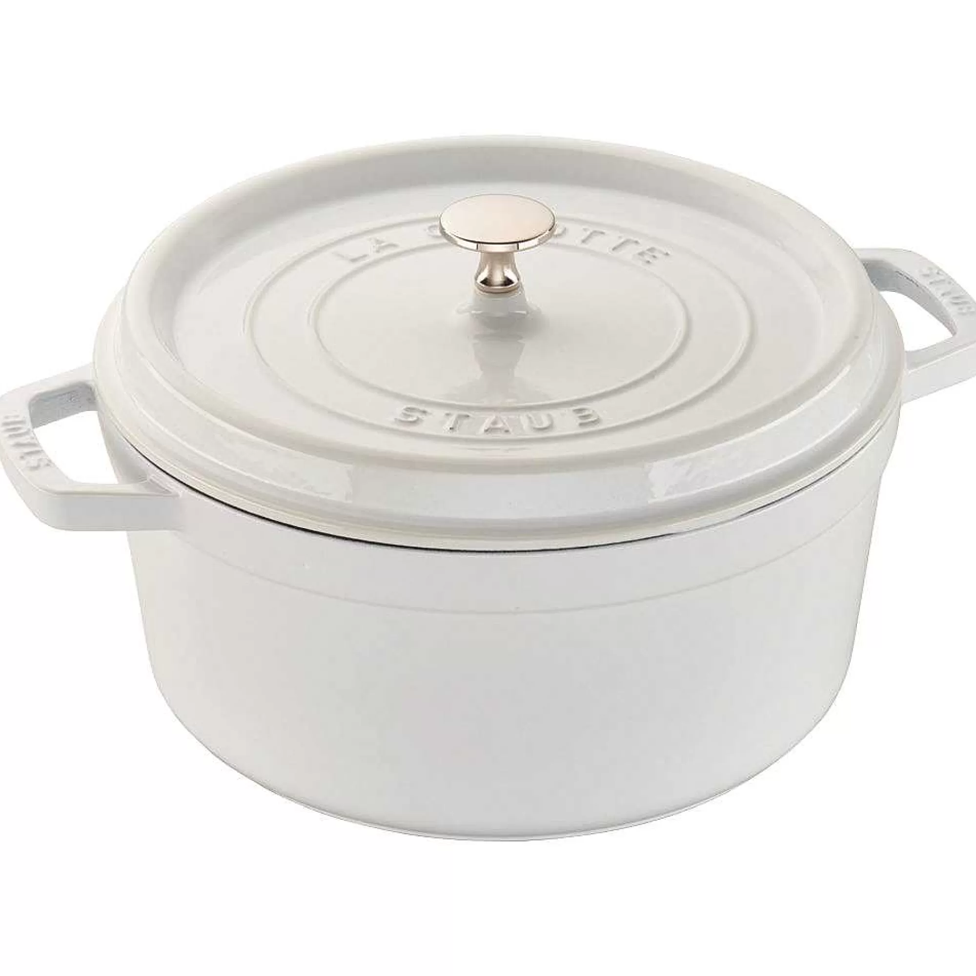 Be Home Cookware<Staub Round Cocotte, 5.5qt, White
