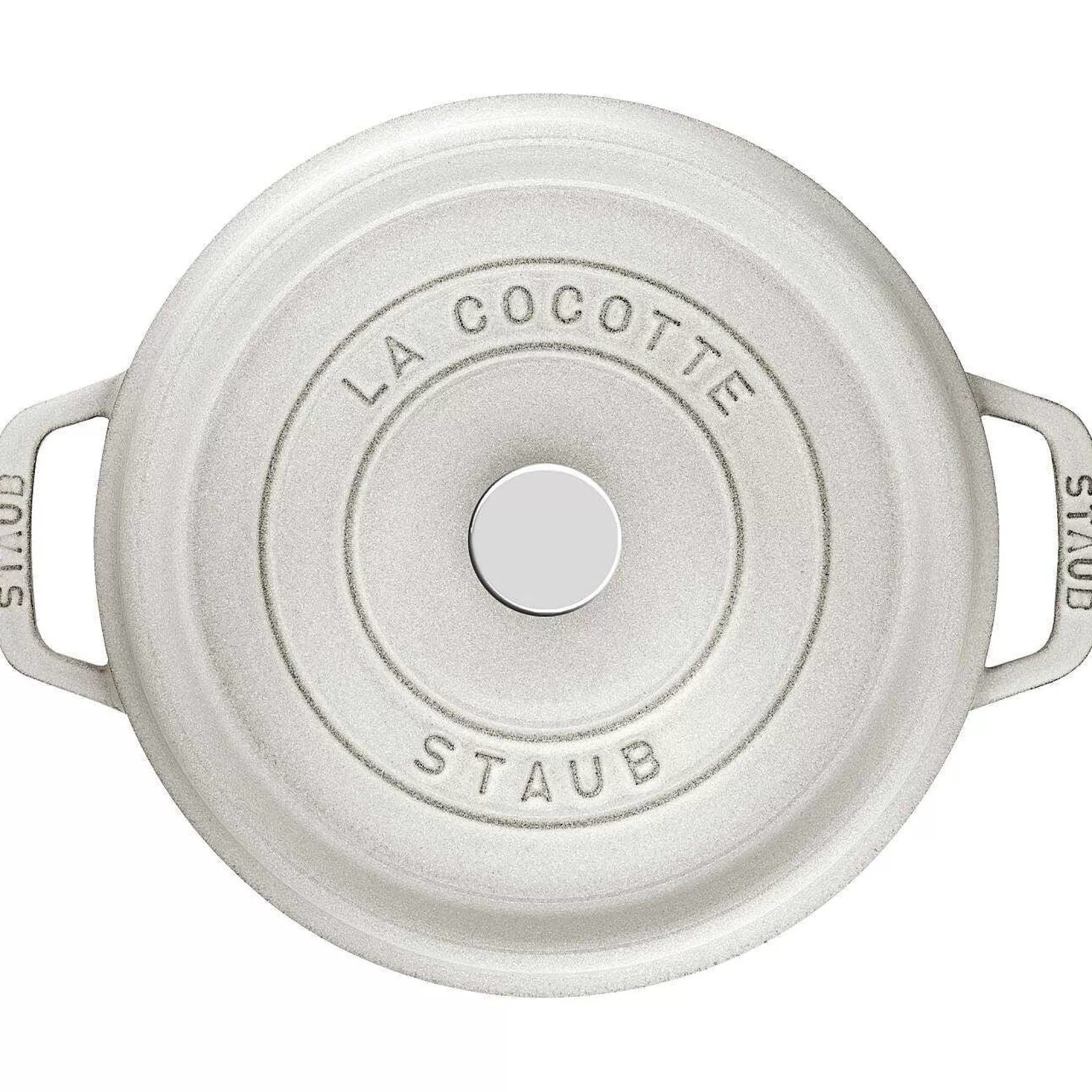 Be Home Cookware<Staub Round Cocotte, 7qt, White Truffle