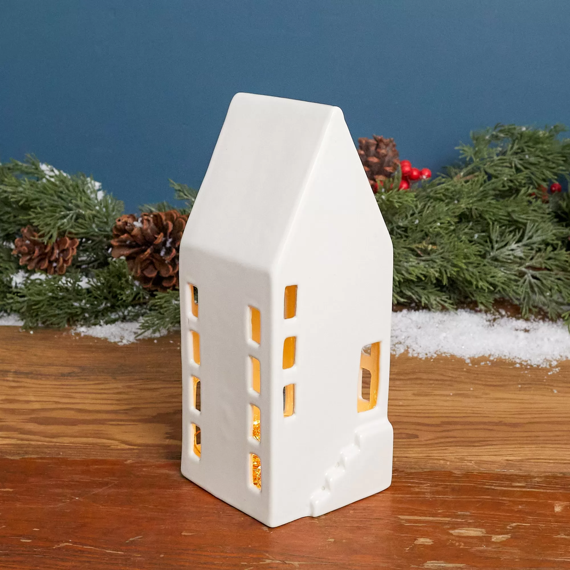 Sale Be Home Stoneware Village House, Large