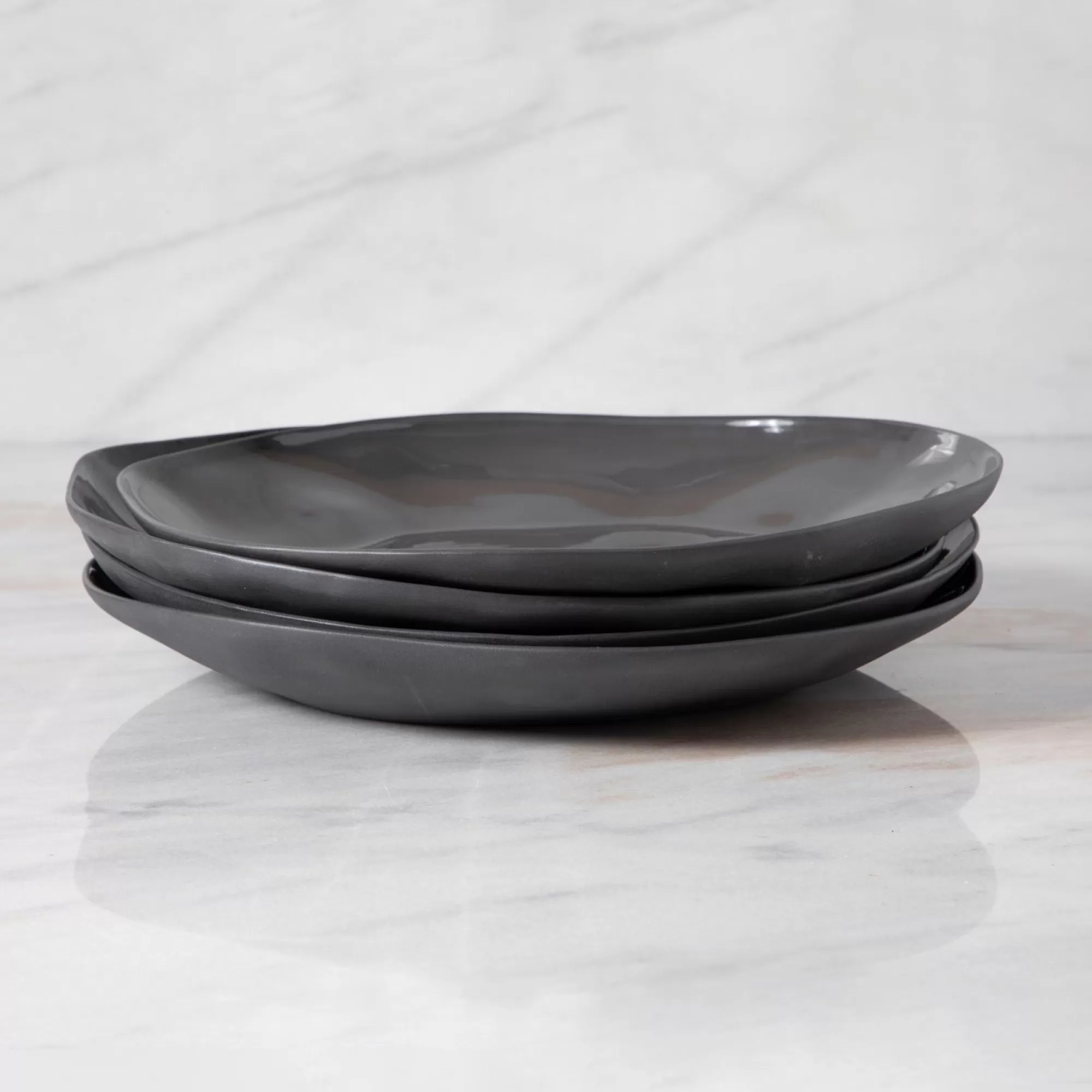 Outlet Be Home Tam Stoneware Dinner Plate, Slate, Set of 4