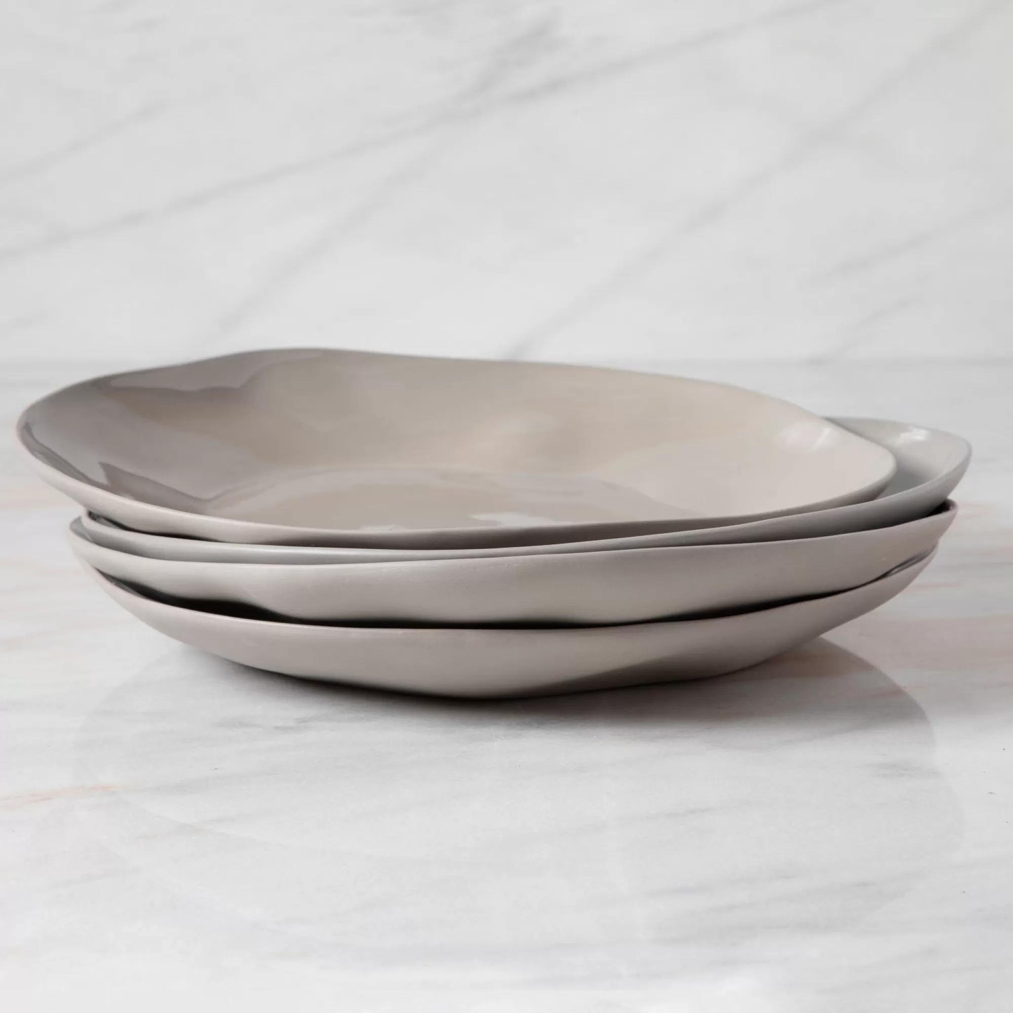 New Be Home Tam Stoneware Dinner Plate, Sterling, Set of 4