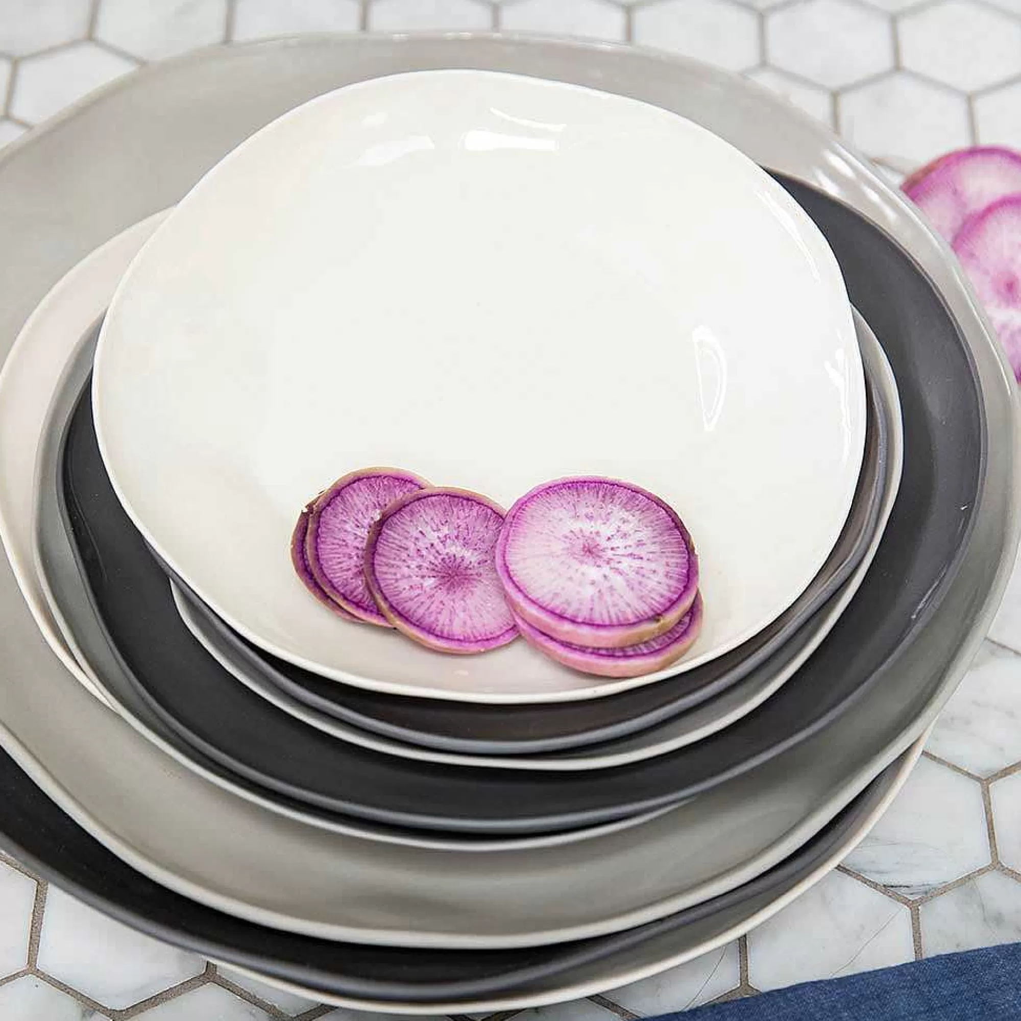 Be Home Serving Platters<Tam Stoneware Platter, Sterling