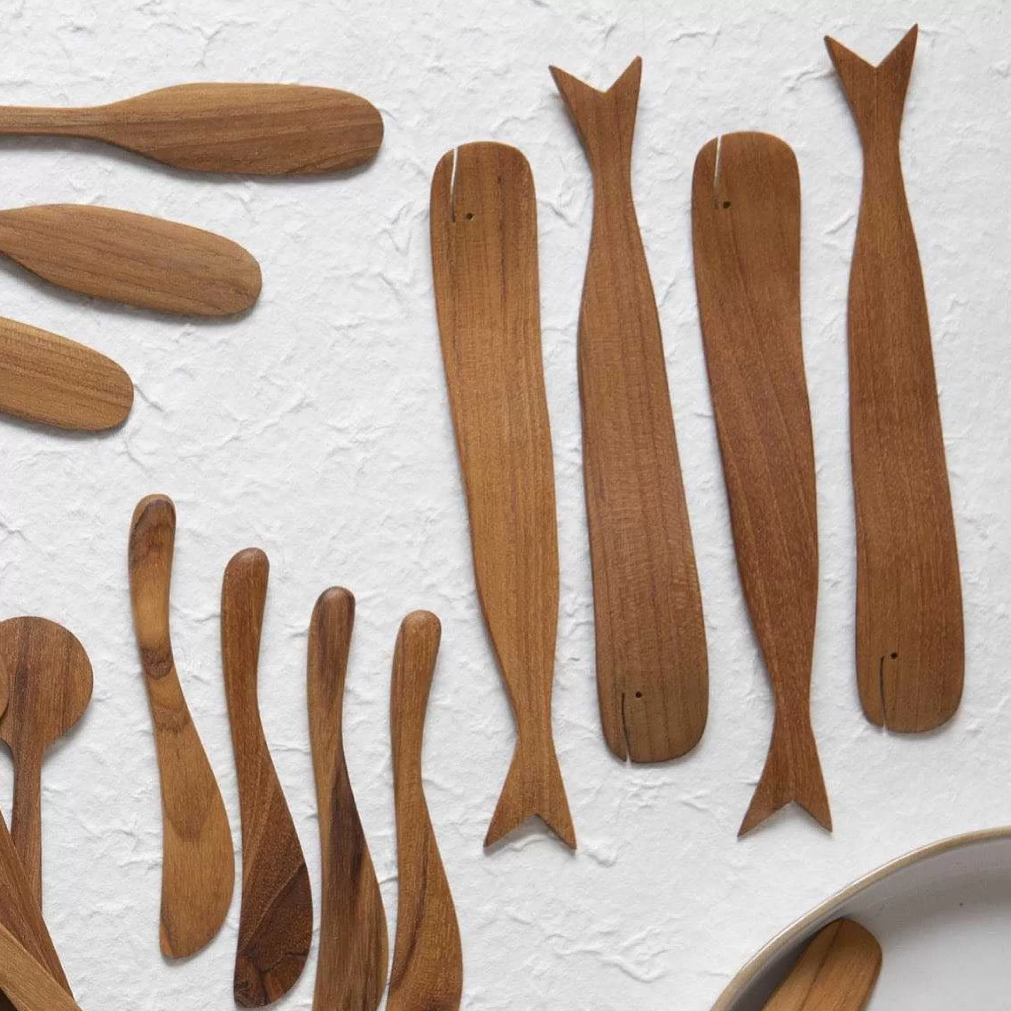 Be Home Cheese Knives & Spreaders<Teak Whale Spreaders, Set of 4
