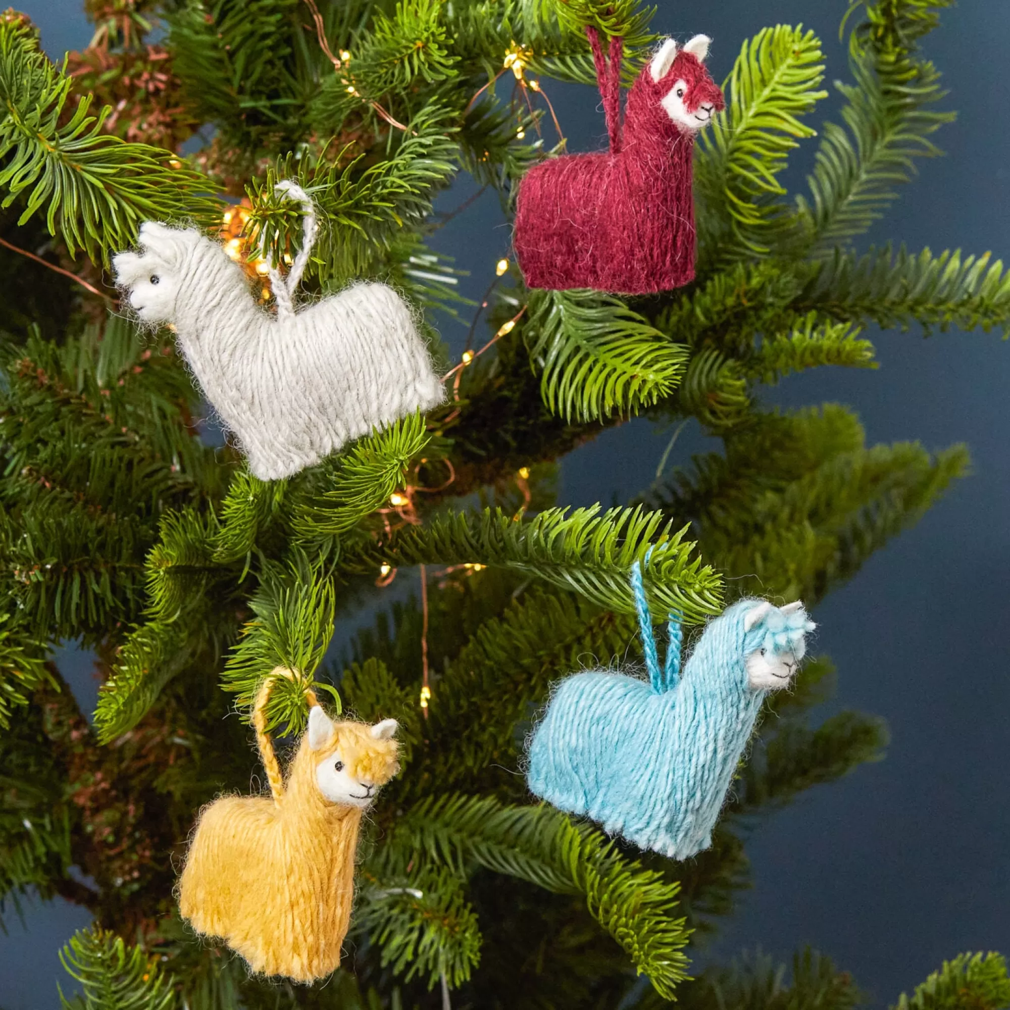 Online Be Home The Alpaca Crew Ornament, Set of 4