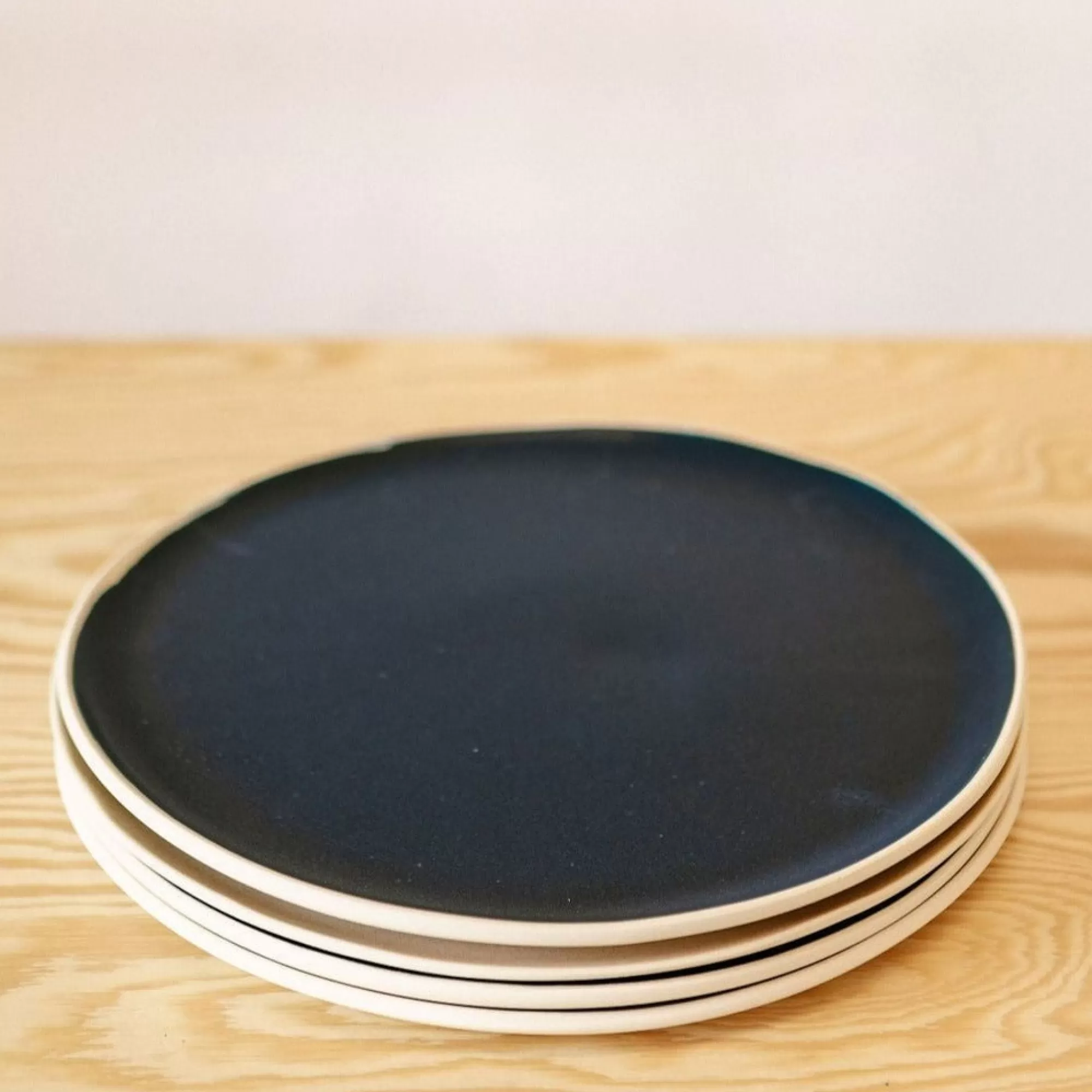 Hot Be Home Treves Dinner Plate, Navy, Set of 4