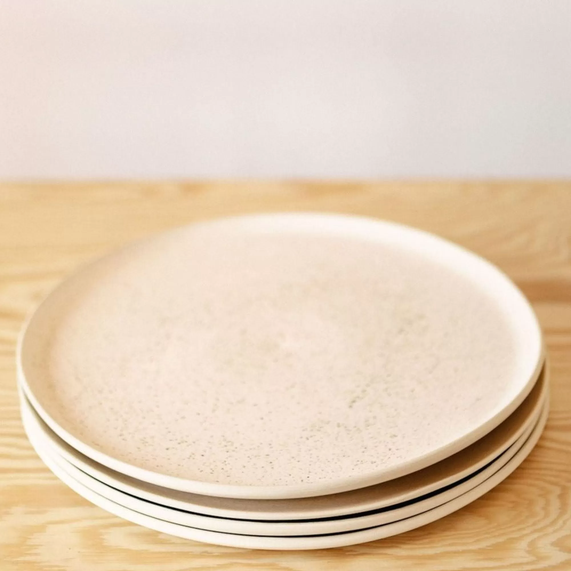 New Be Home Treves Dinner Plate, Speckled Nude, Set of 4