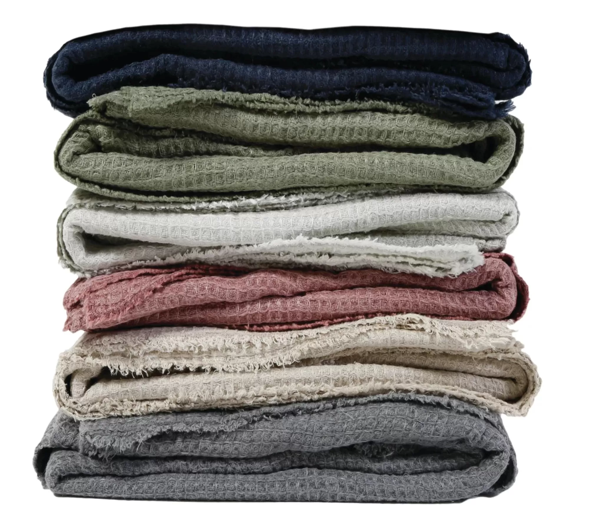 Outlet Be Home Venice Oversized Waffle Throw, Moss